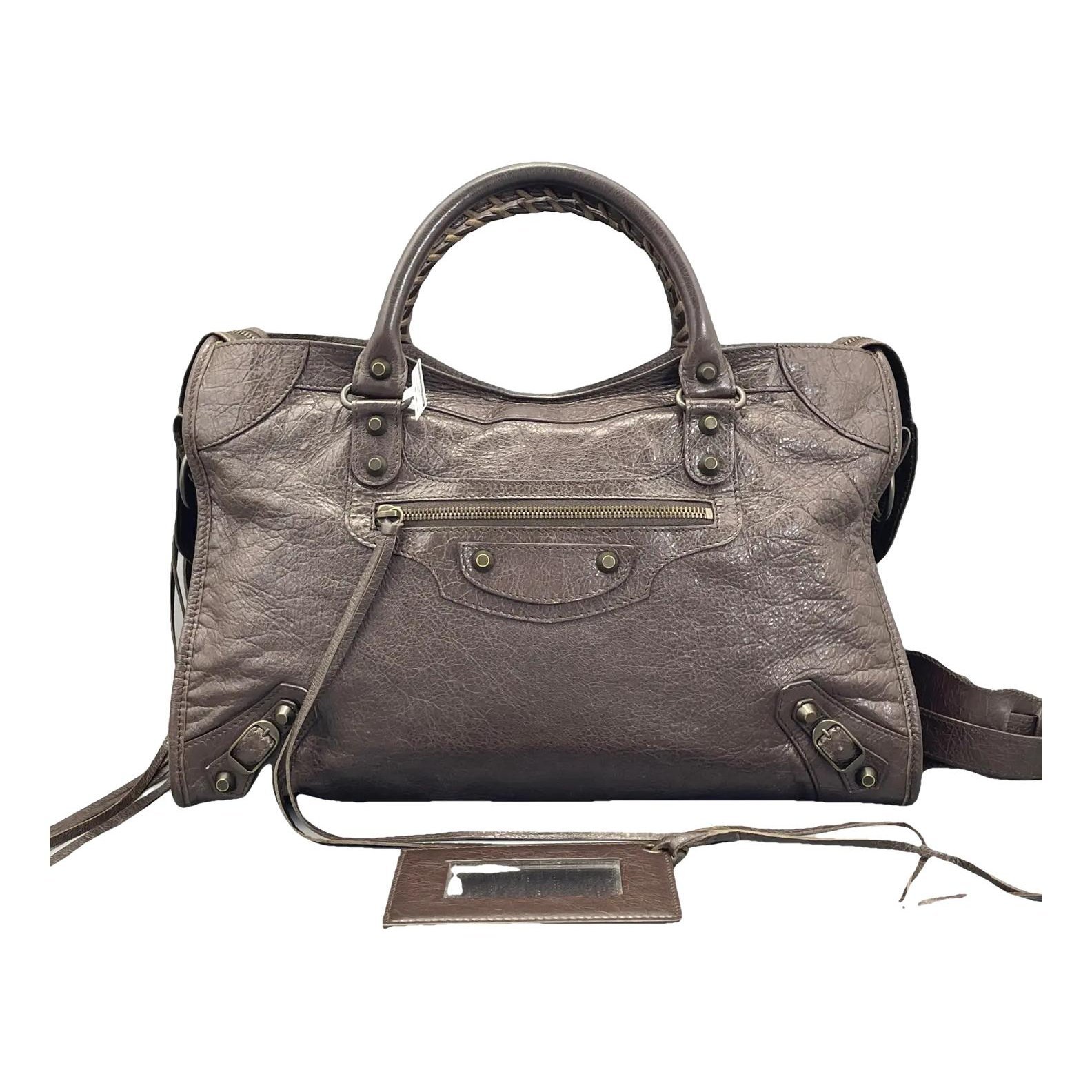 City leather crossbody bag