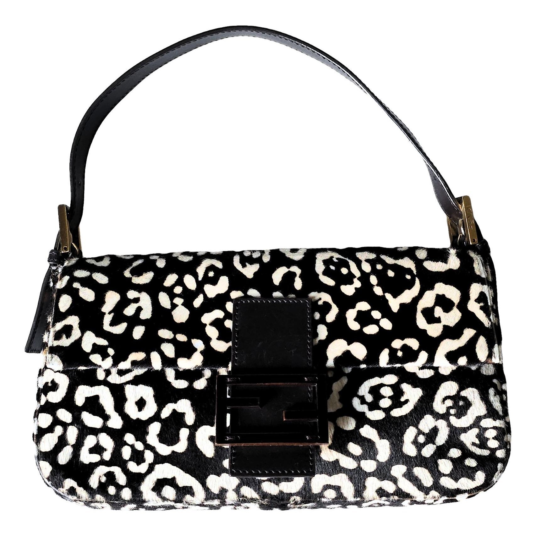 Baguette pony-style calfskin handbag