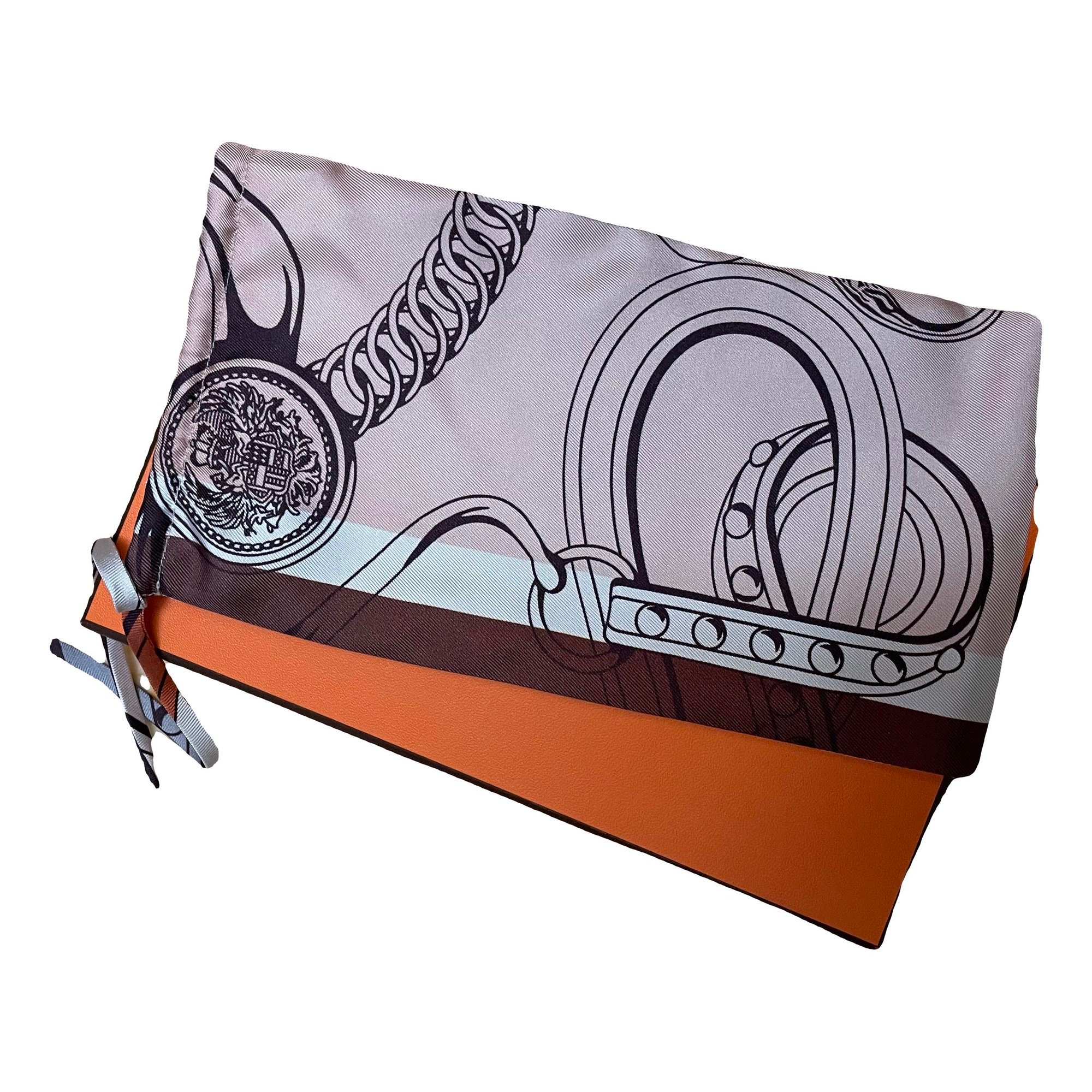 Silk clutch bag