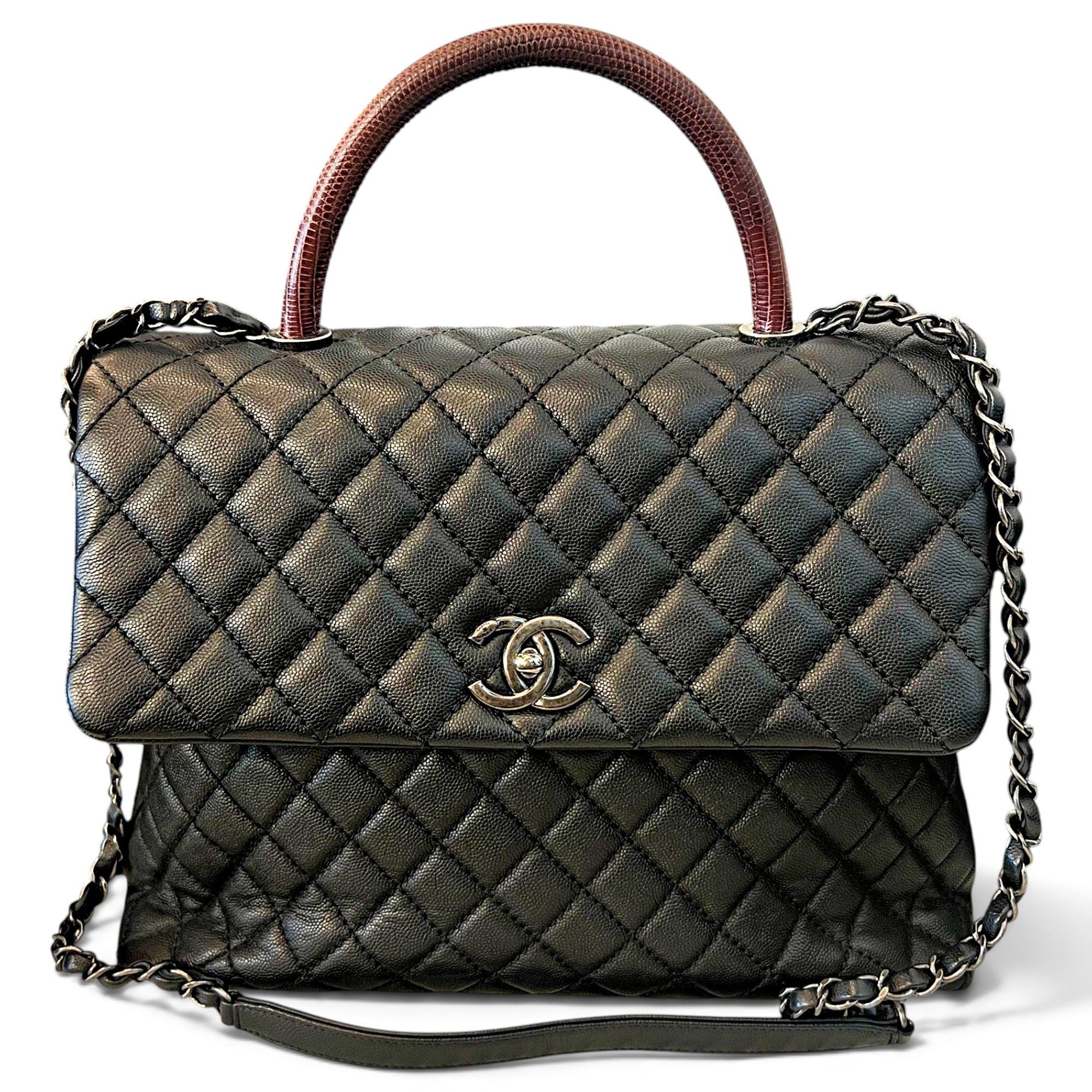 Coco Handle leather handbag