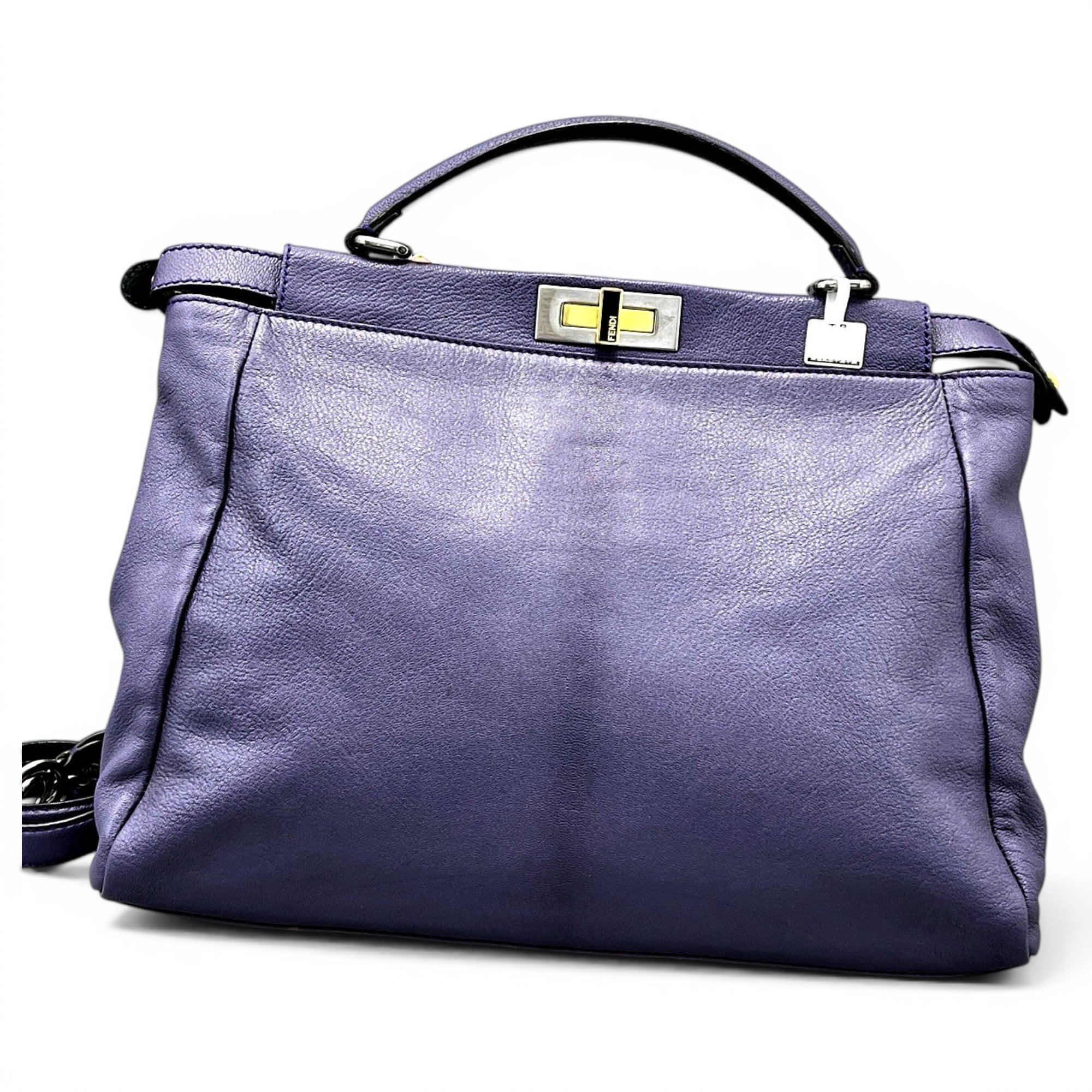 Peekaboo leather handbag
