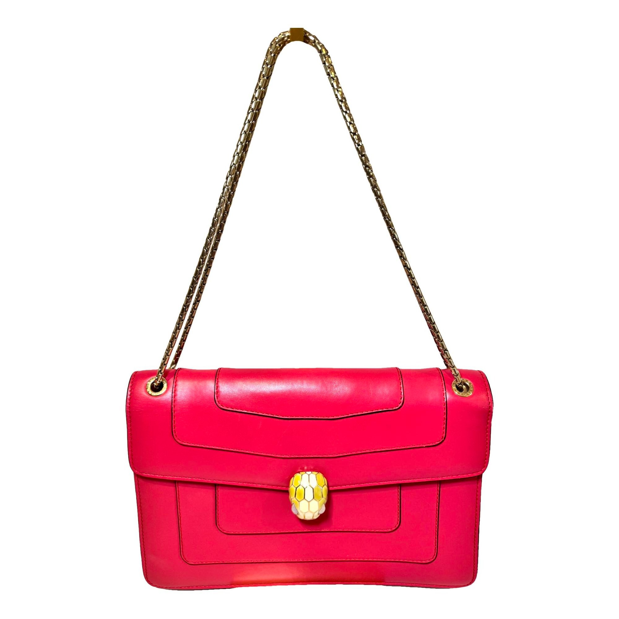 Bvlgari Serpenti leather handbag