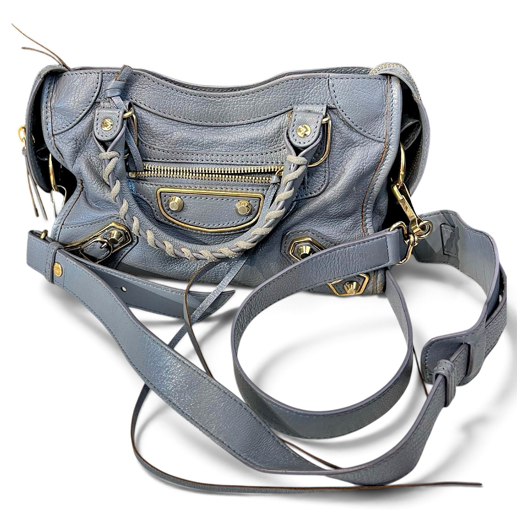City leather crossbody bag