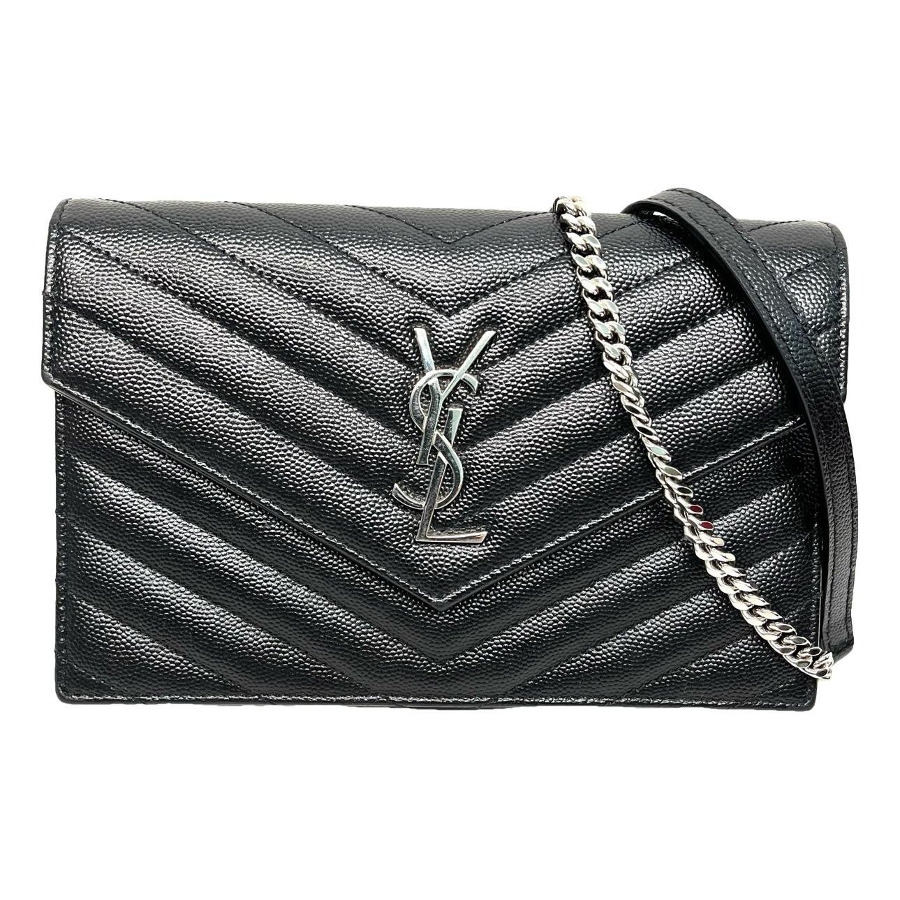 Portefeuille enveloppe leather crossbody bag