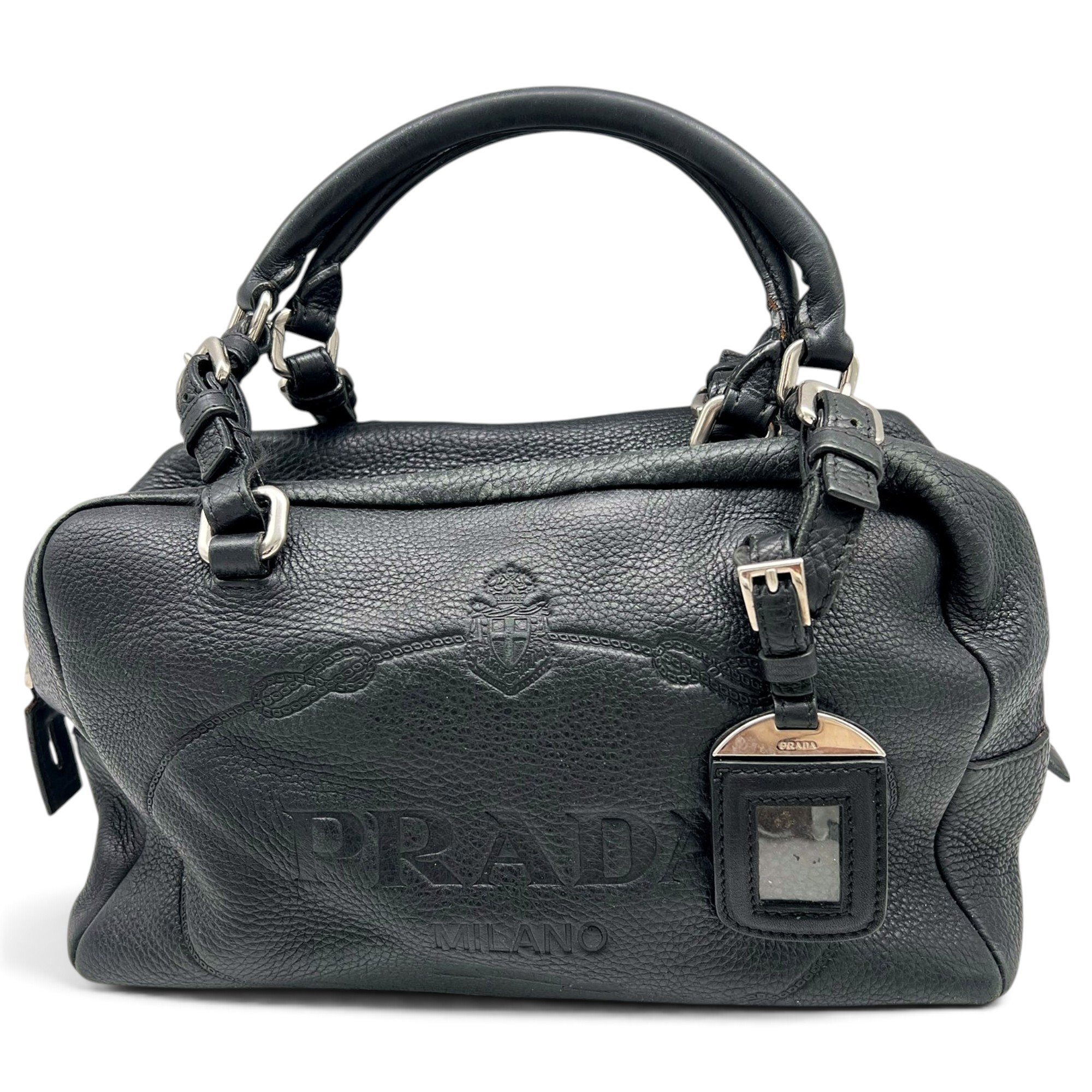 Leather bowling bag
