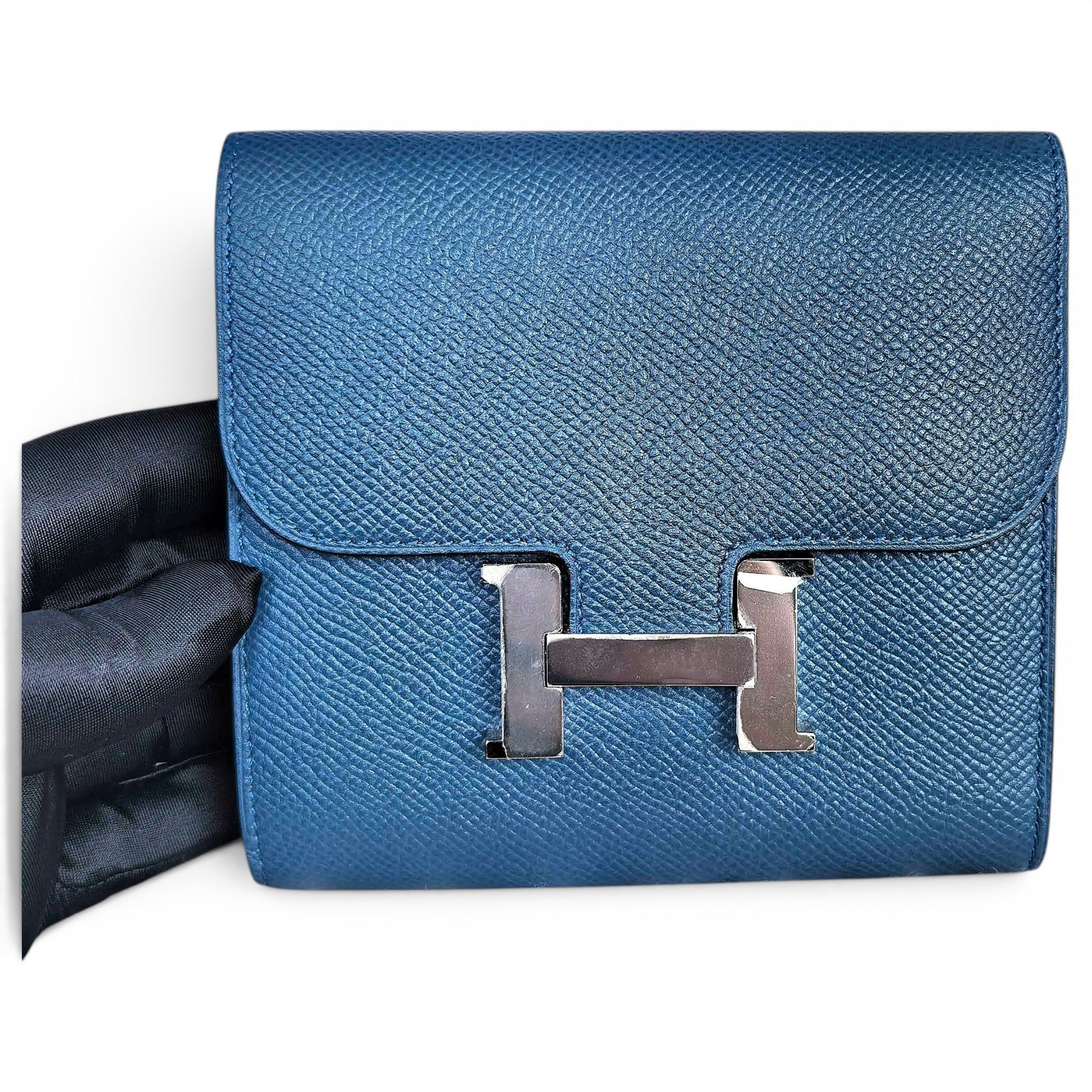 Constance leather clutch bag