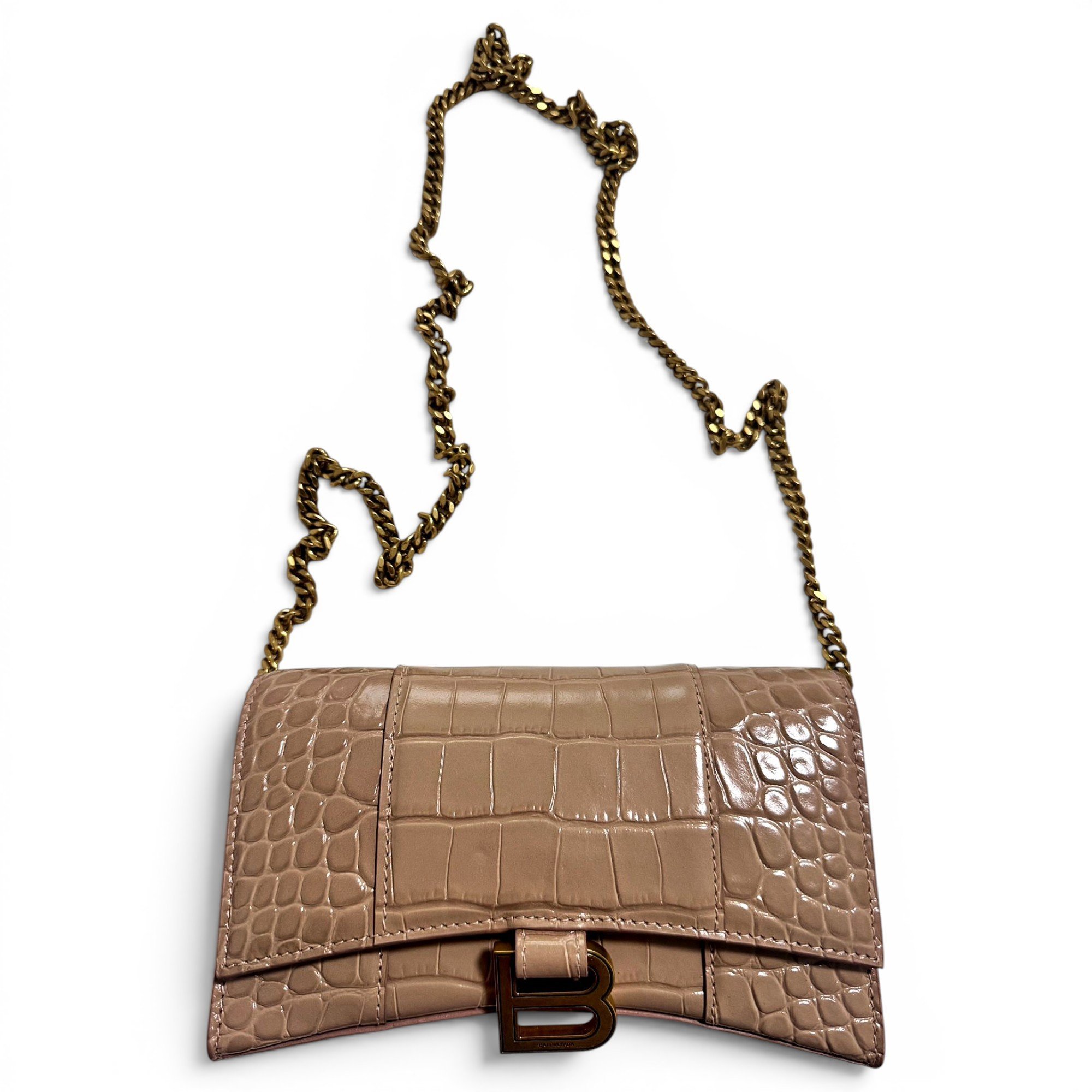 Leather clutch bag