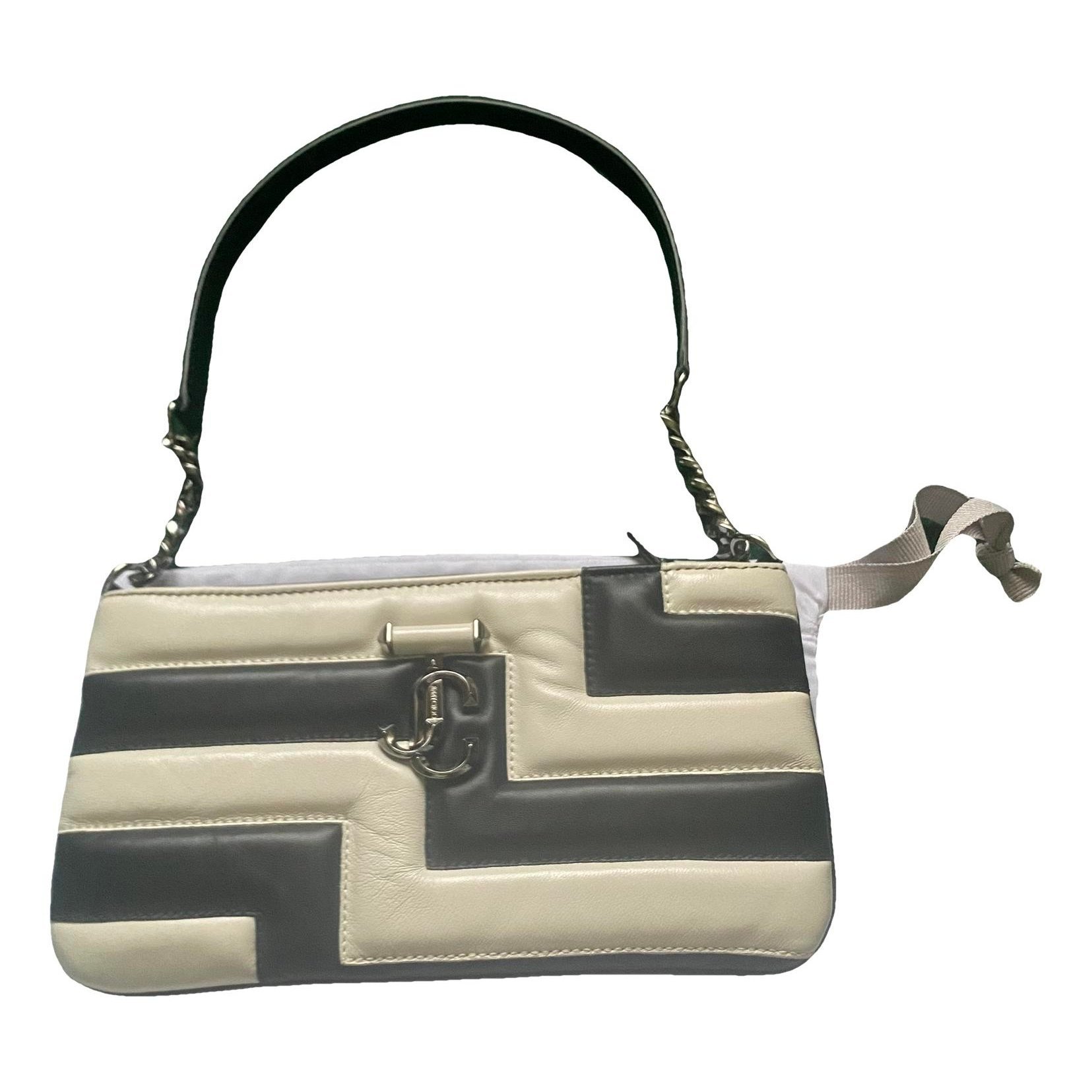 Leather clutch bag