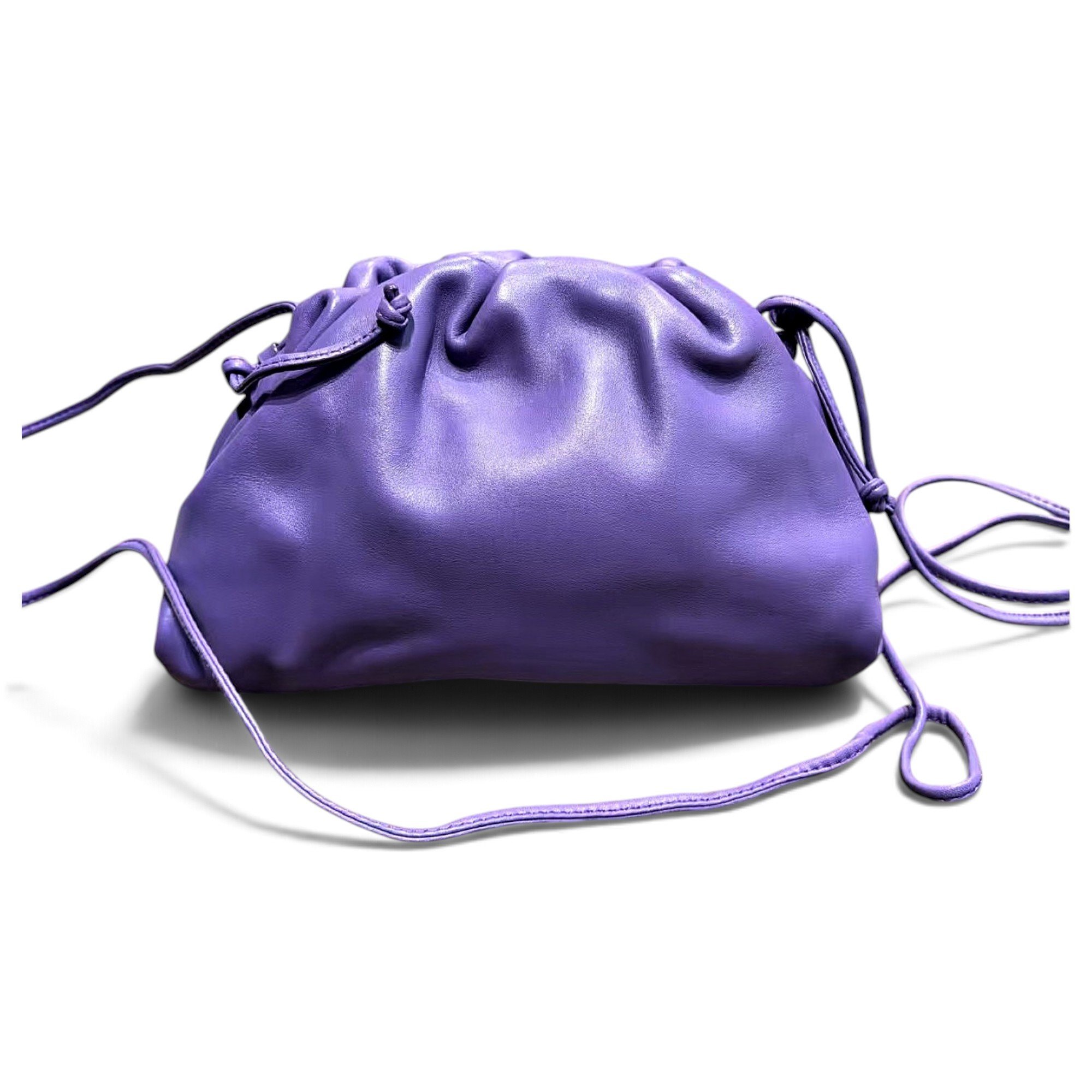 Pouch leather crossbody bag