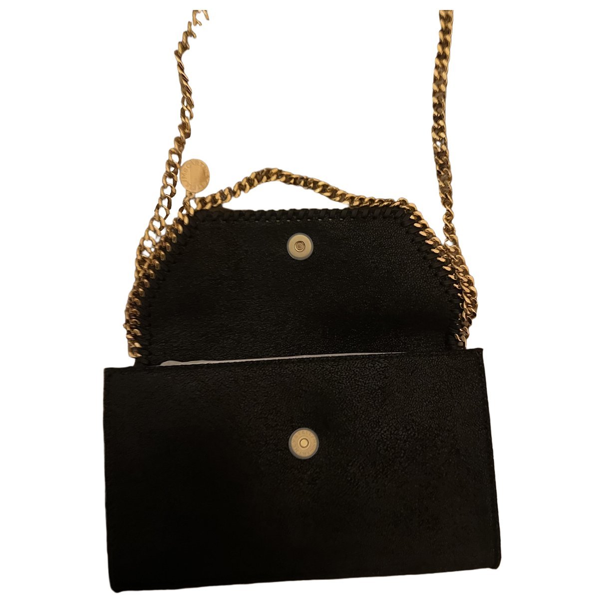 Falabella patent leather clutch bag