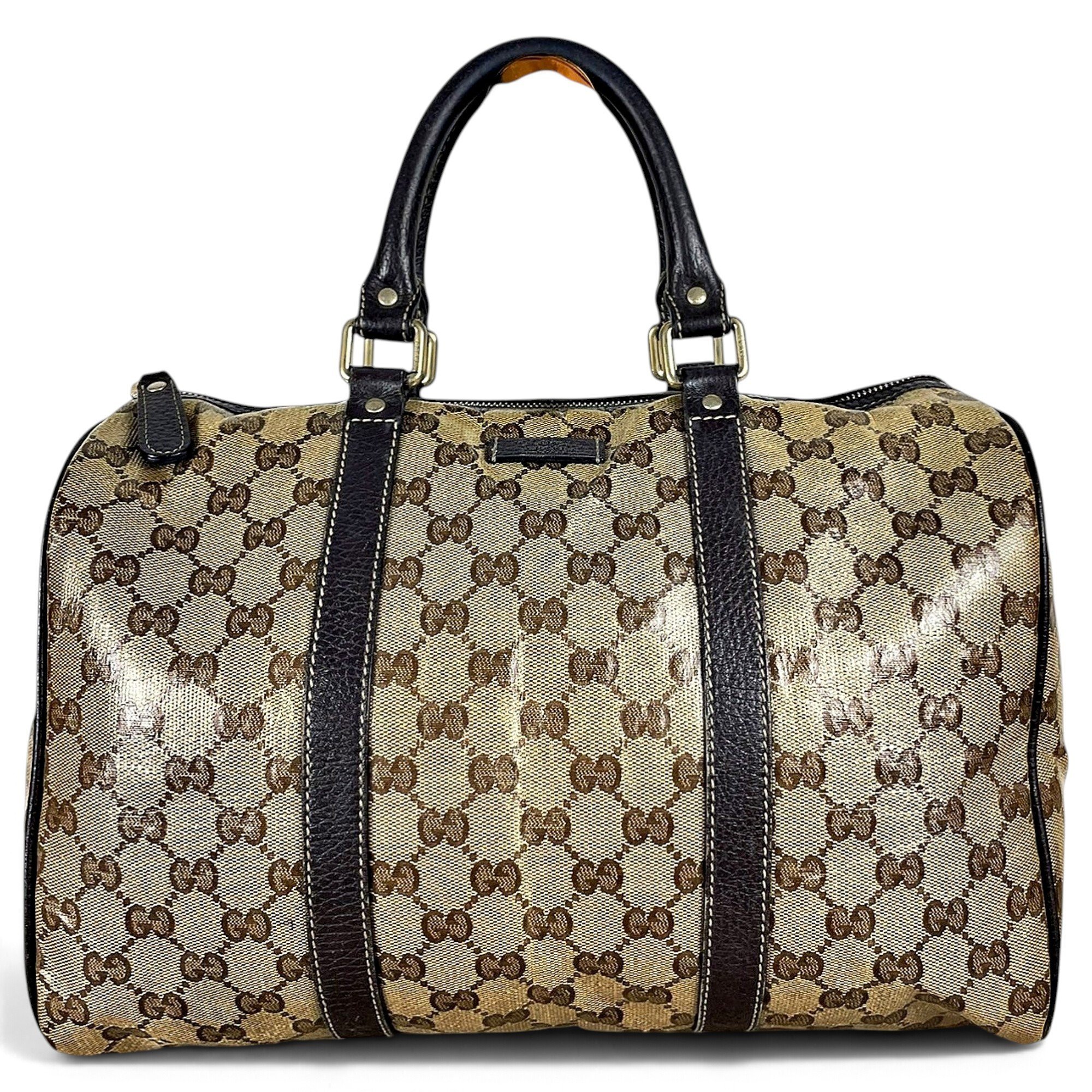 Boston leather handbag
