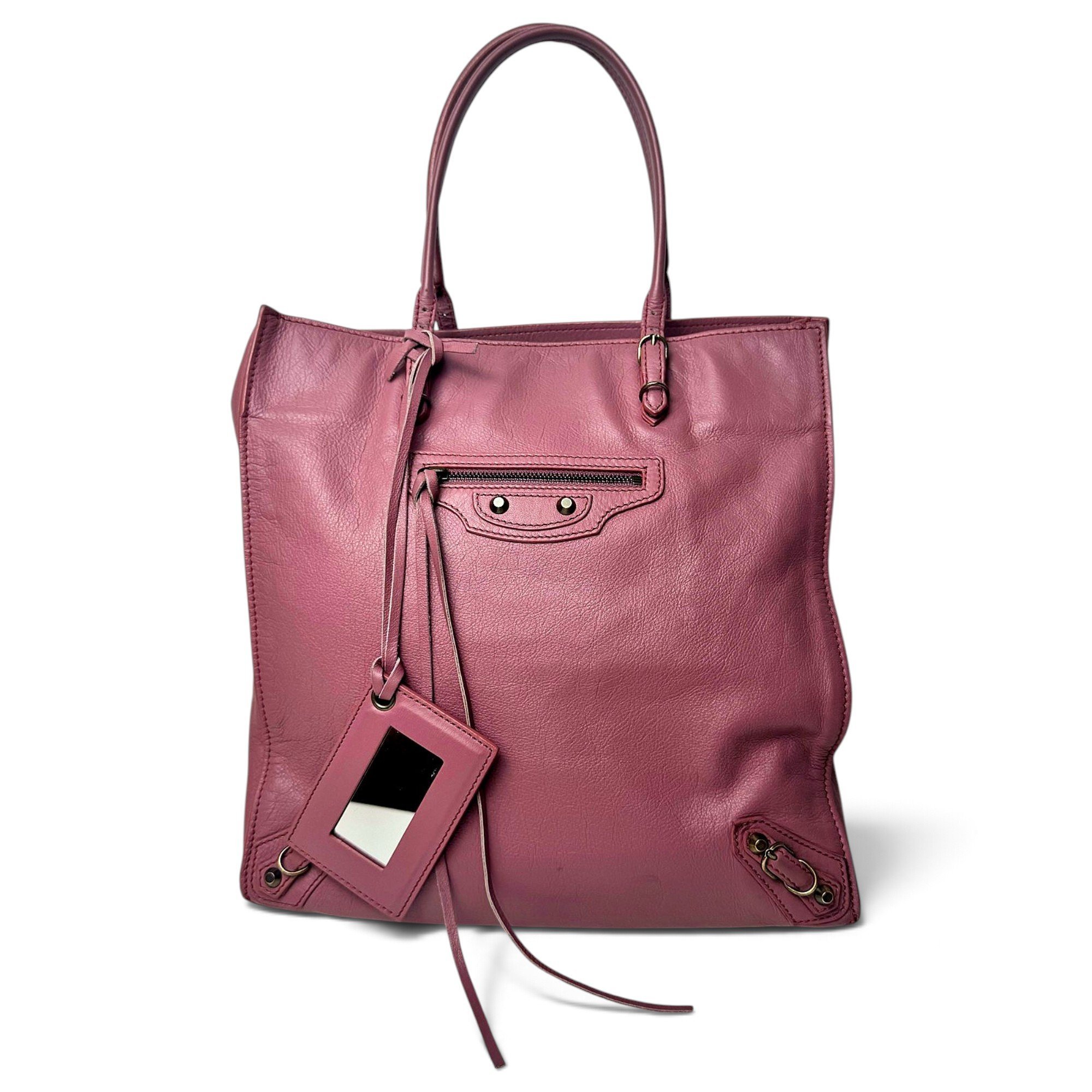 Papier leather tote