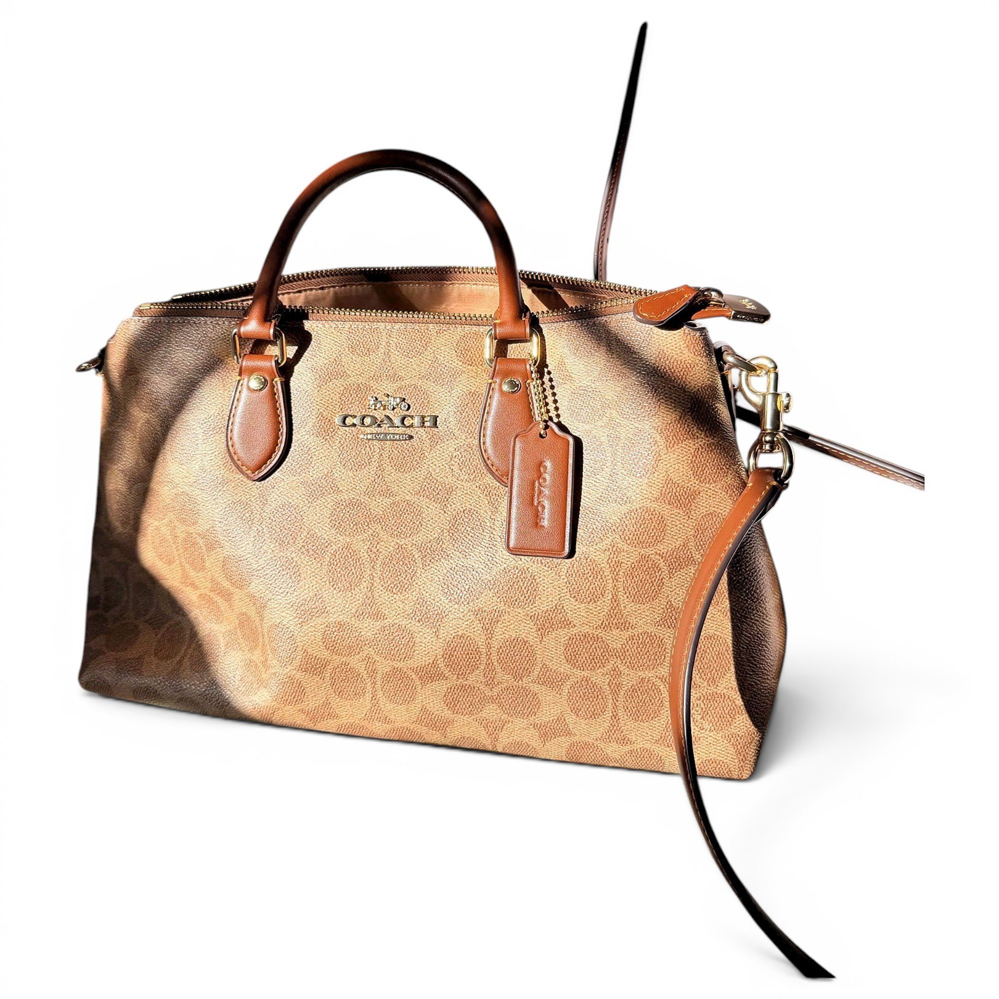 Leather satchel