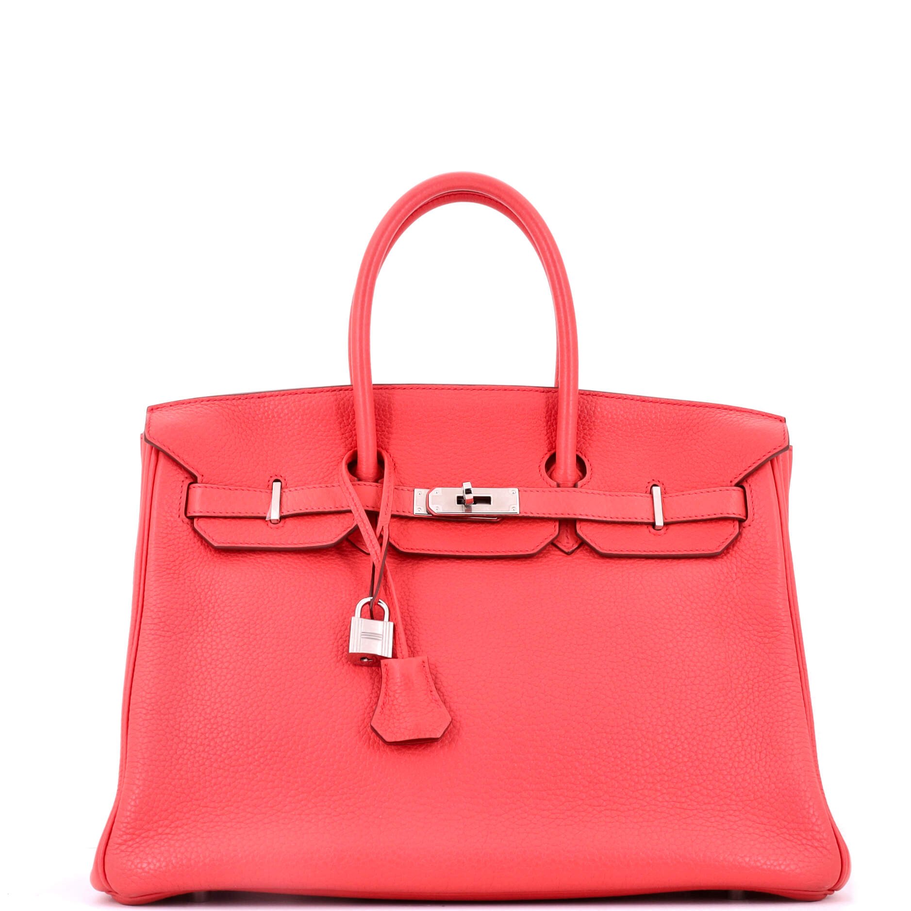Birkin Handbag Bougainvillier Togo with Palladium Hardware 35