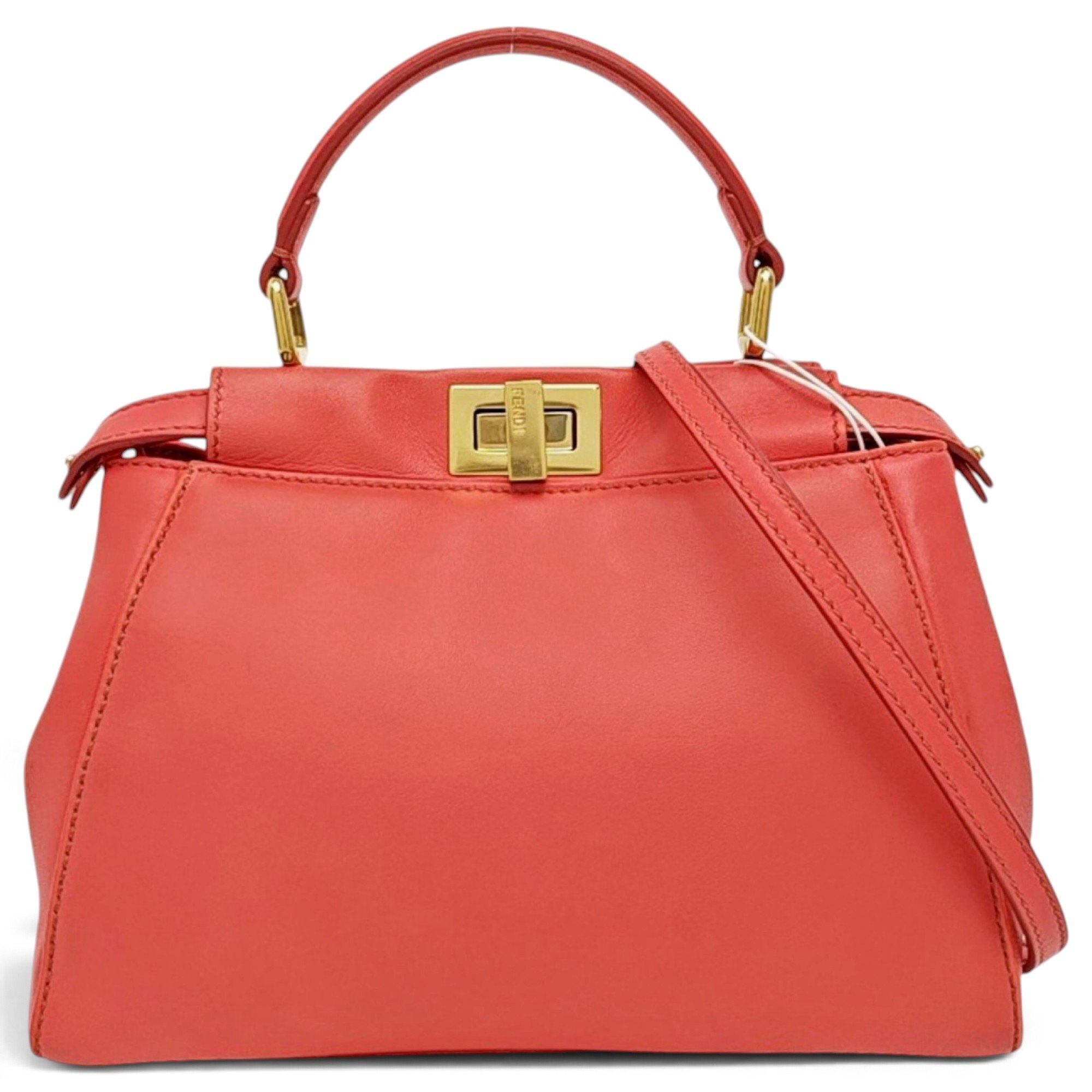 Peekaboo leather handbag