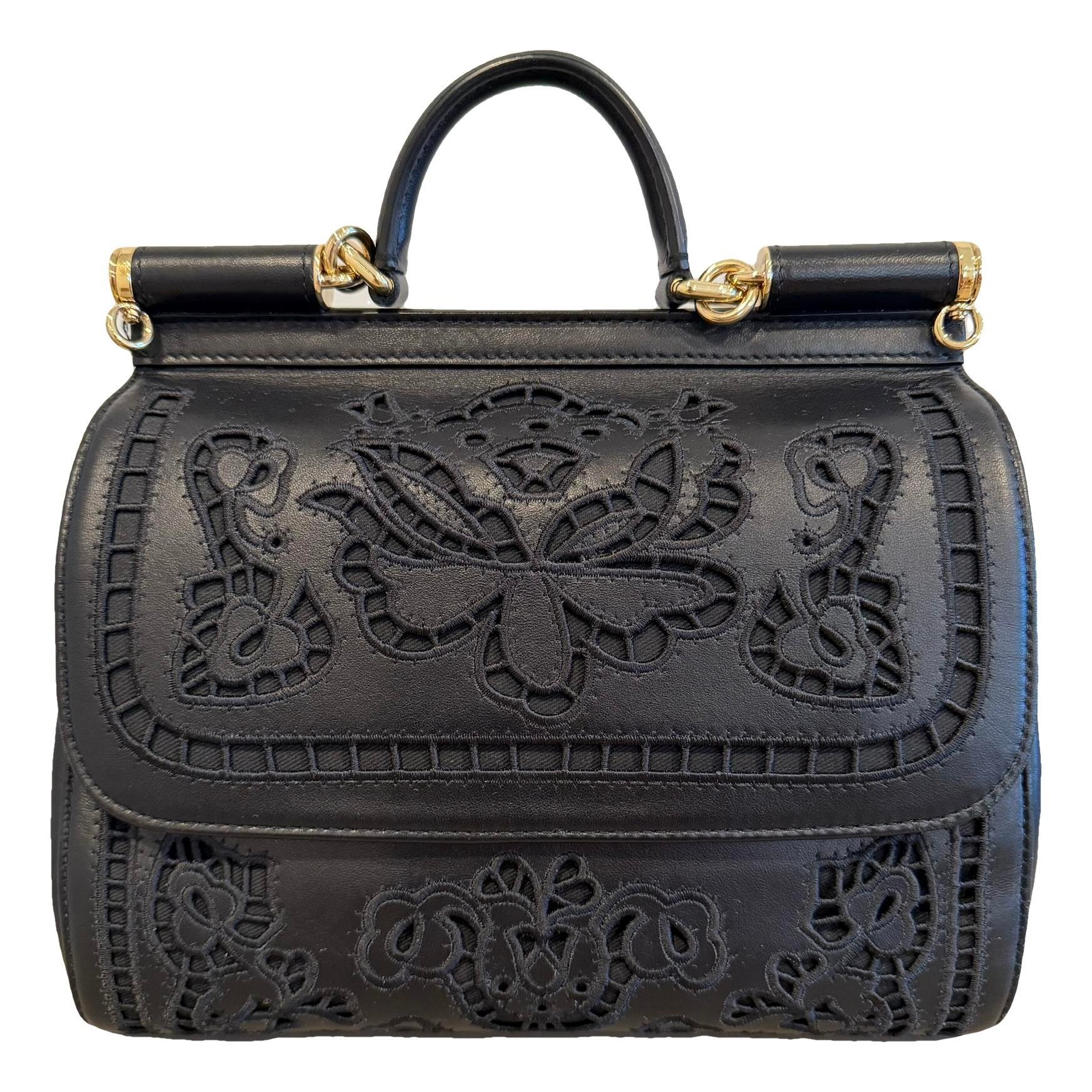 Dolce & Gabbana Sicily leather handbag