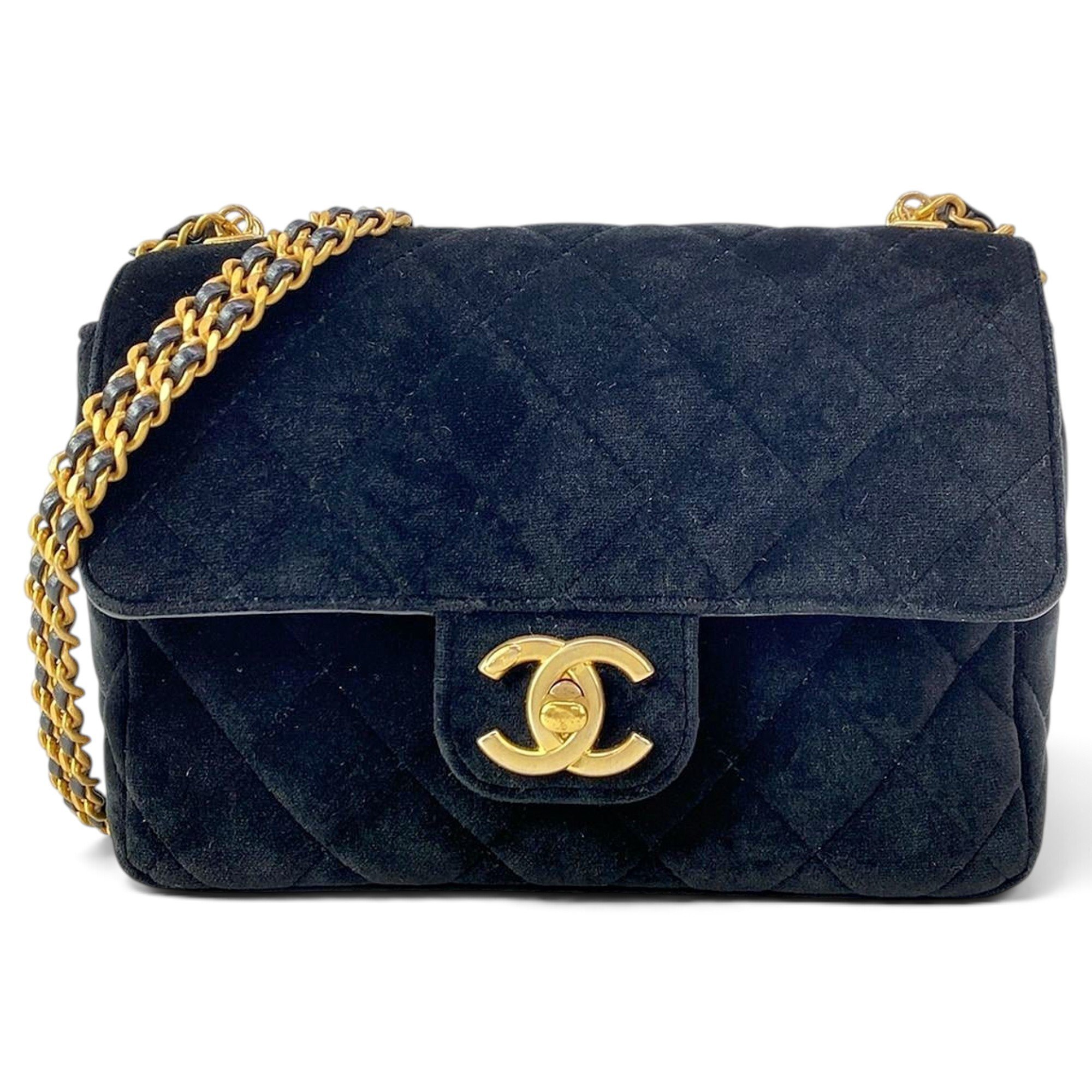 Velvet handbag