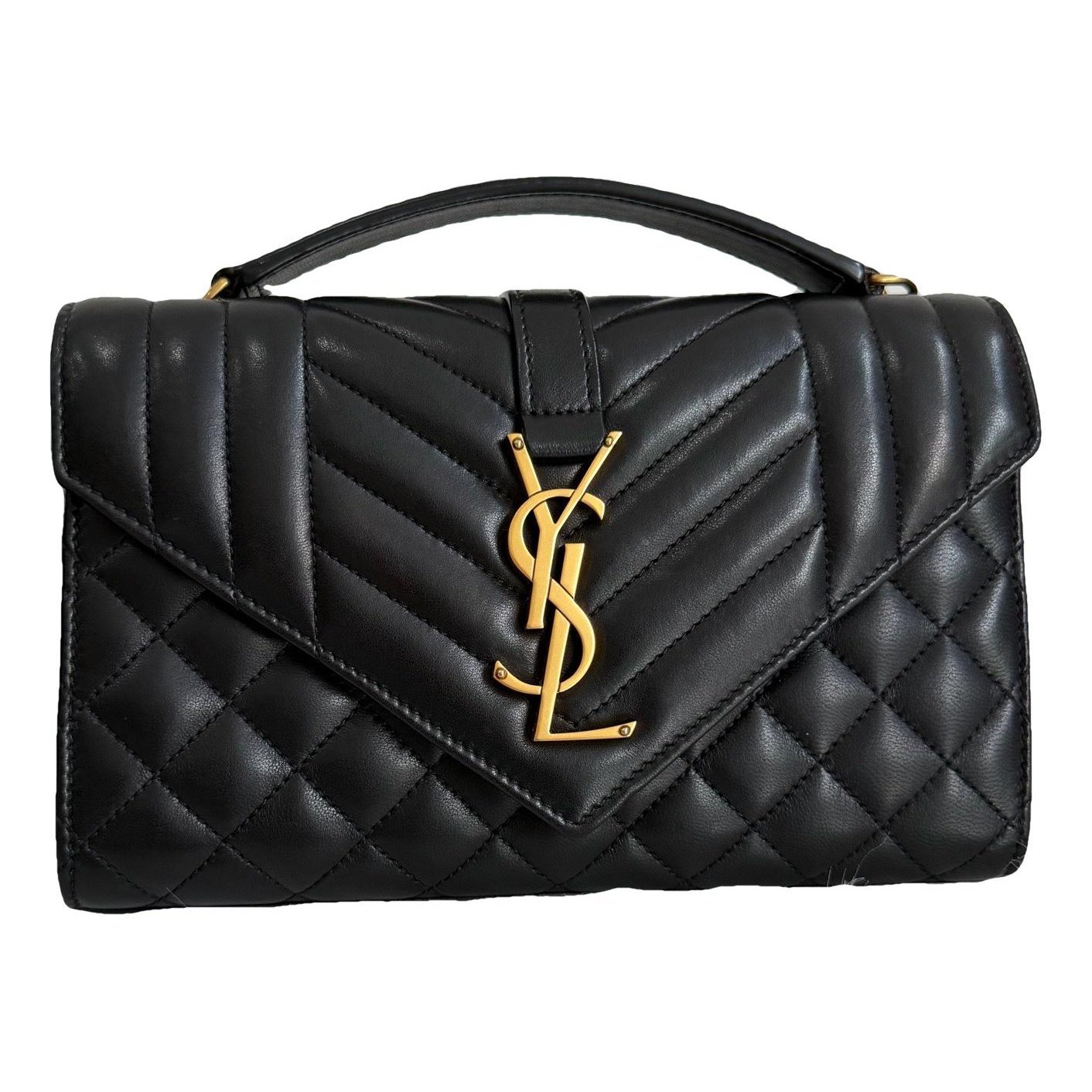 Envelope leather handbag