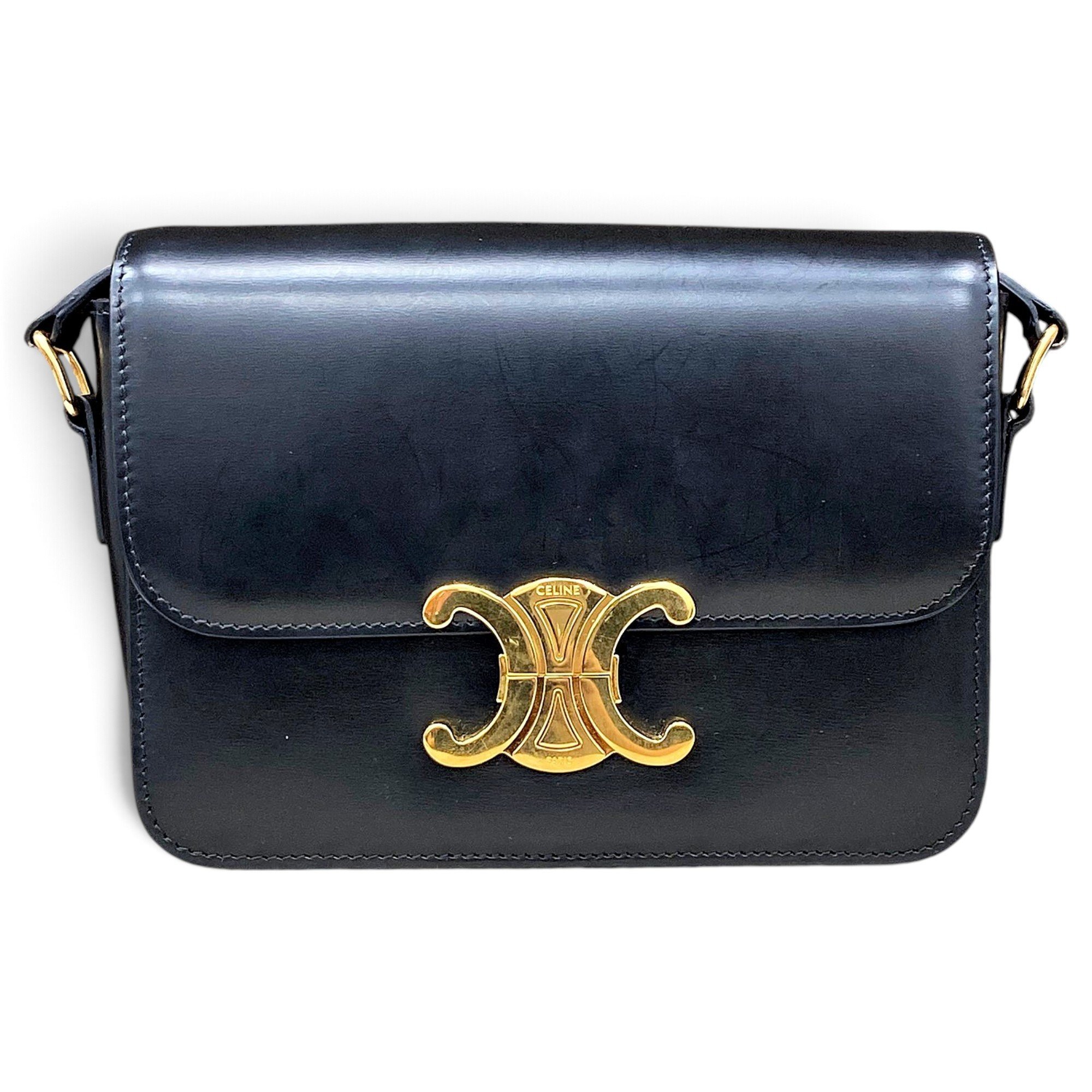 Triomphe leather handbag