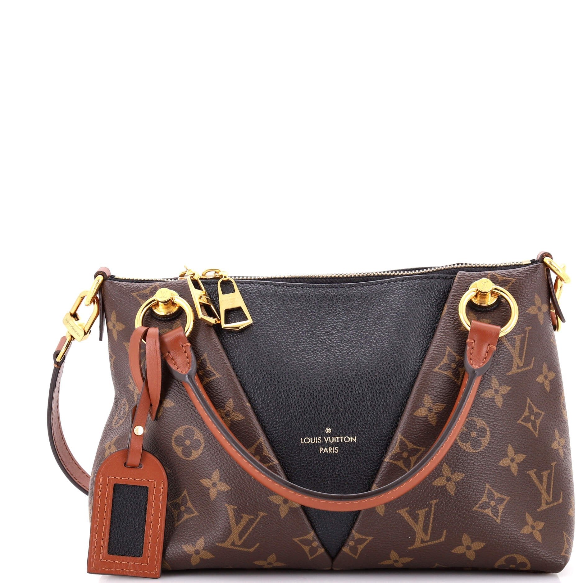 V Tote Monogram Canvas and Leather BB