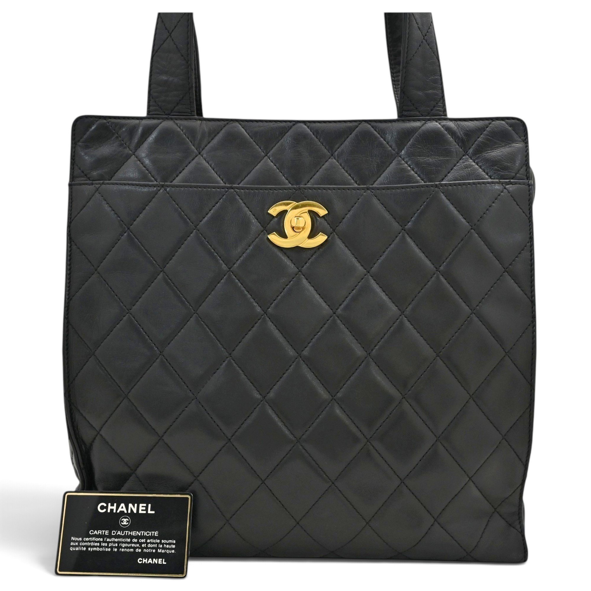 Leather tote