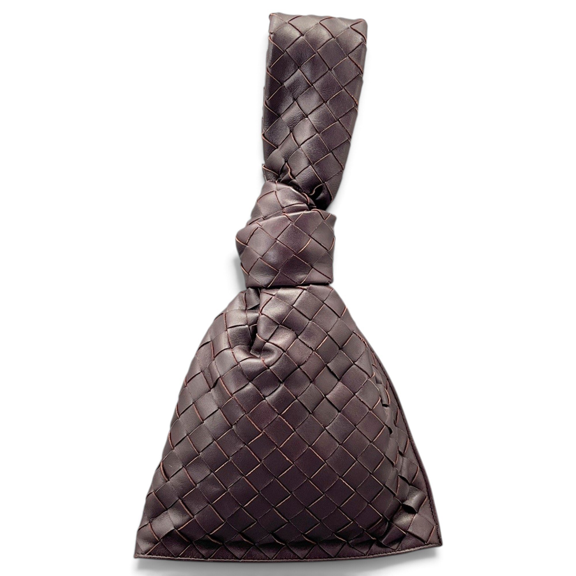 Twist leather handbag