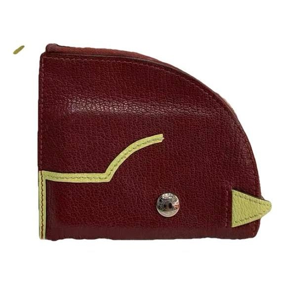 Leather clutch bag