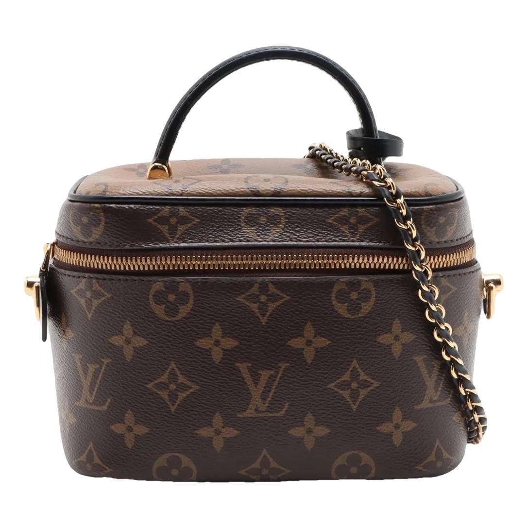 Vanity leather handbag