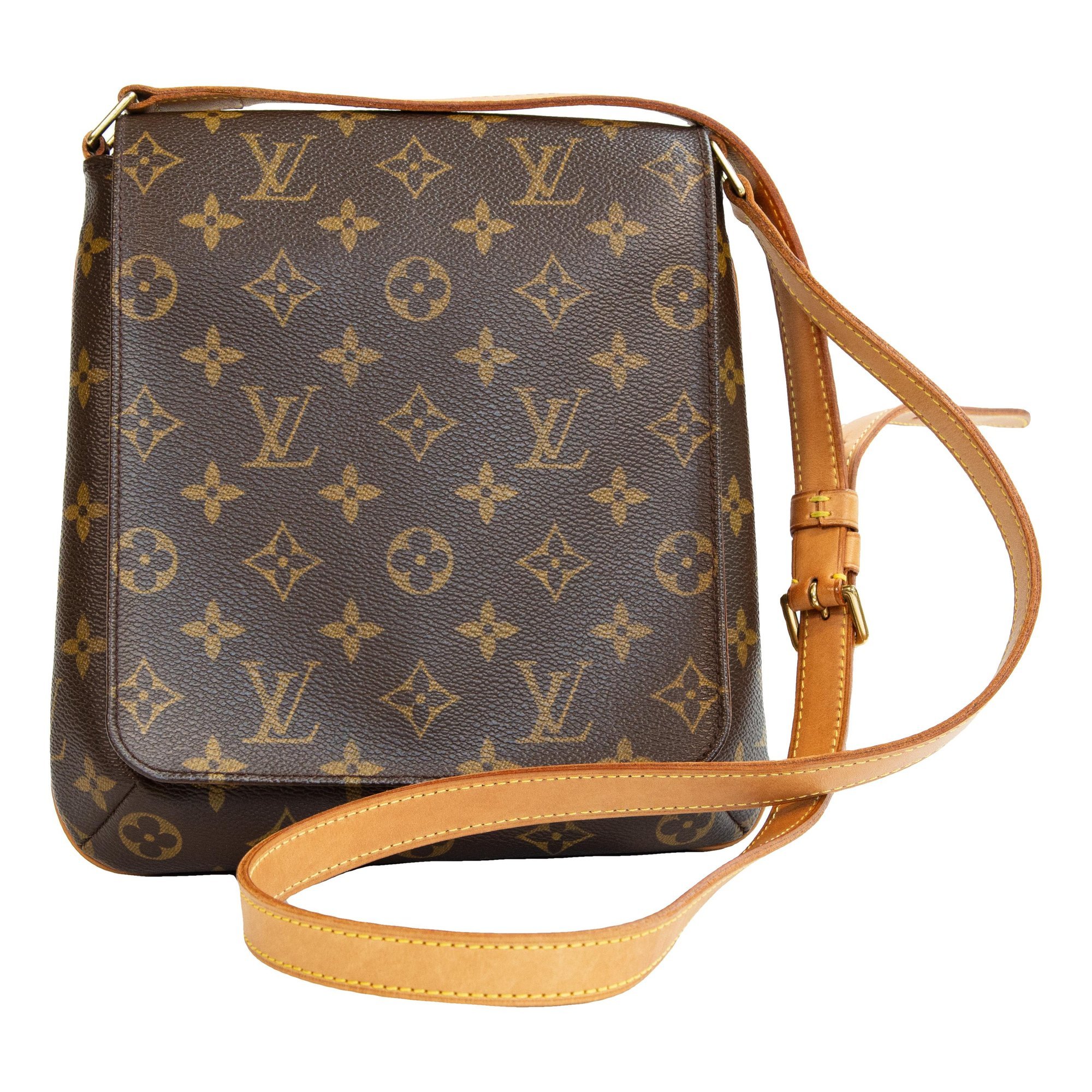 Musette leather crossbody bag