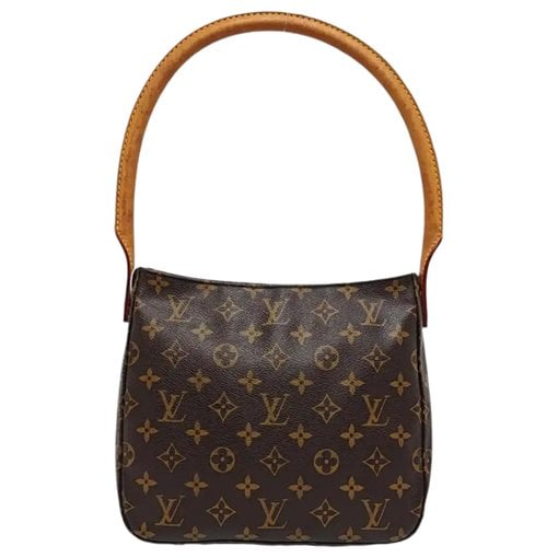 Looping leather handbag