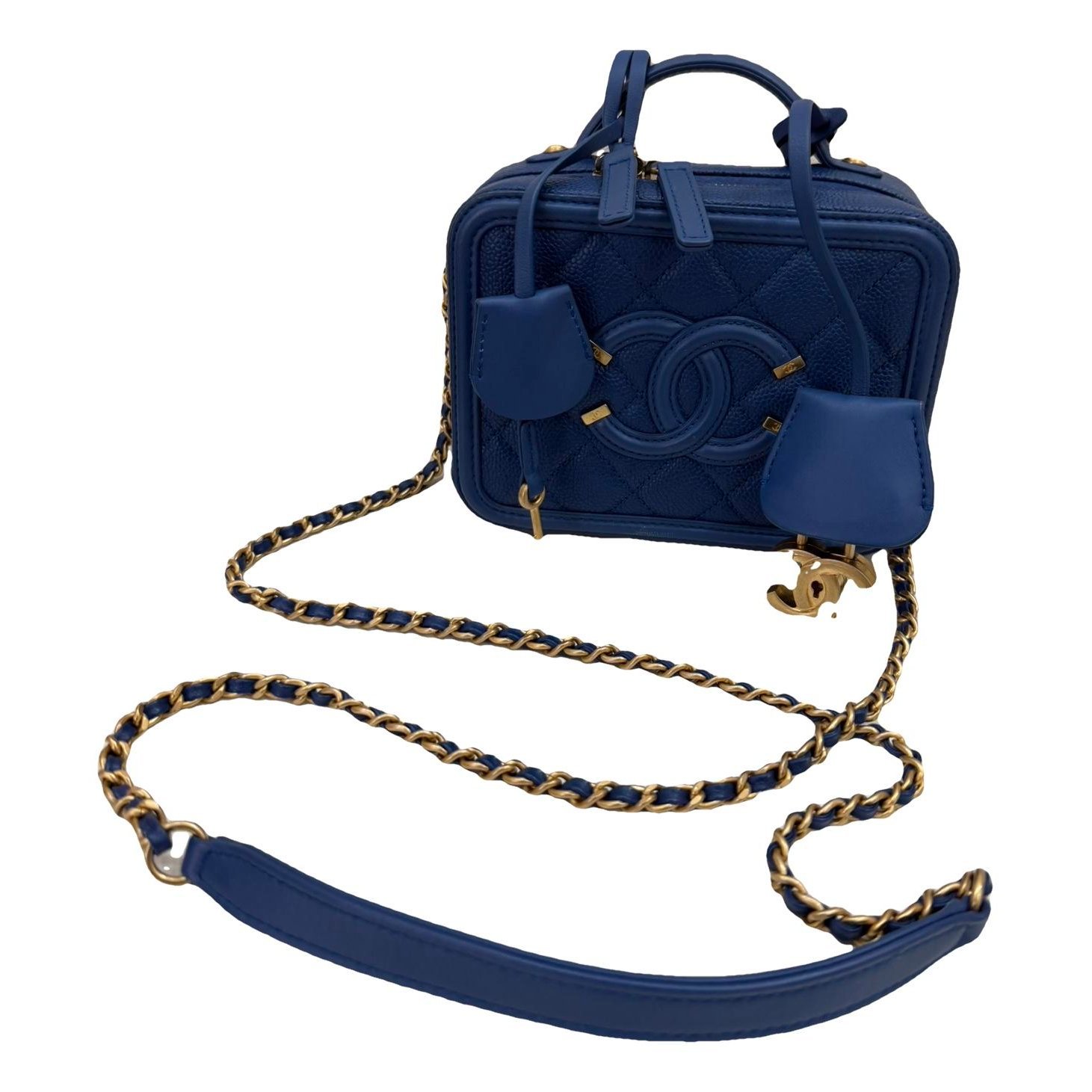 Vanity leather handbag