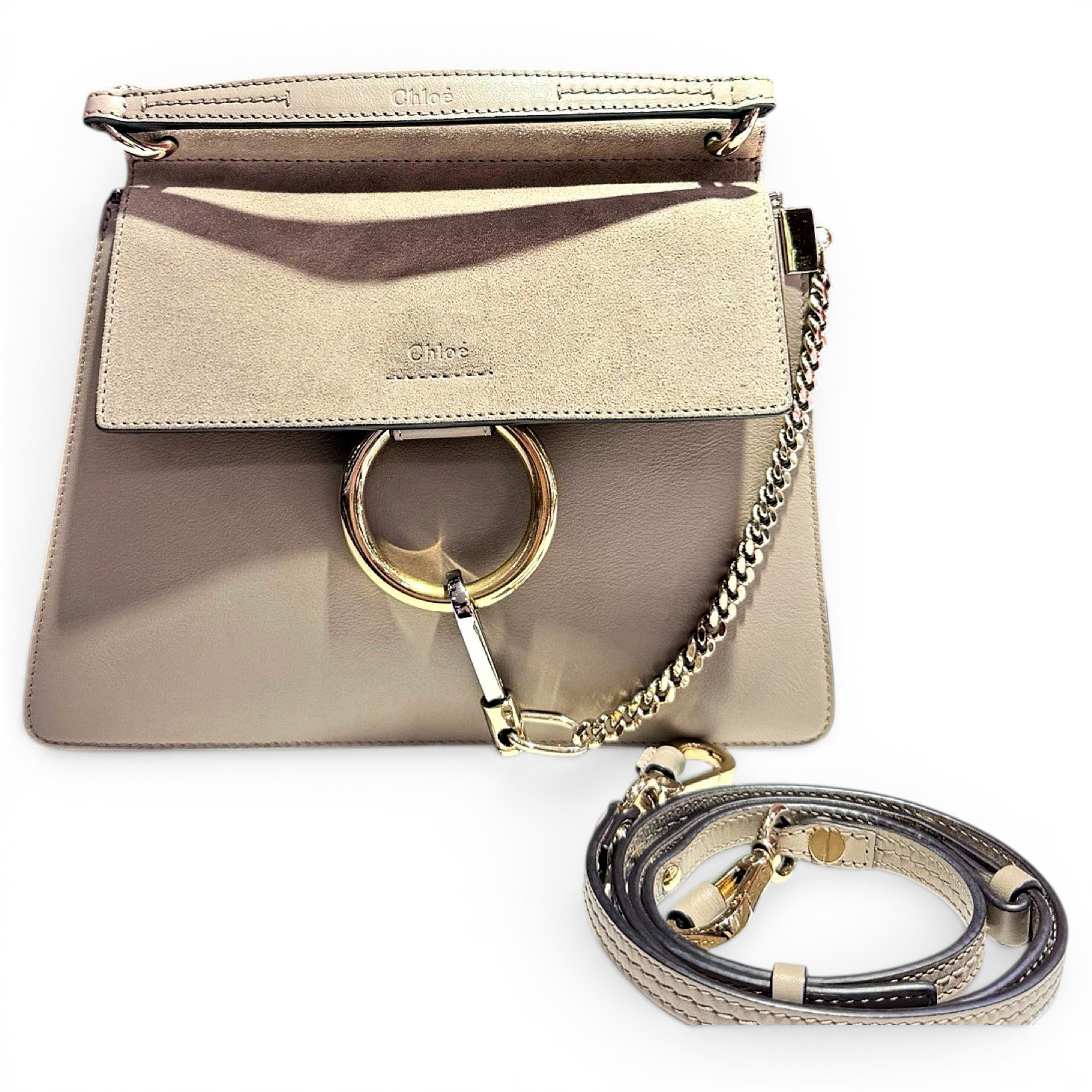 Faye leather handbag