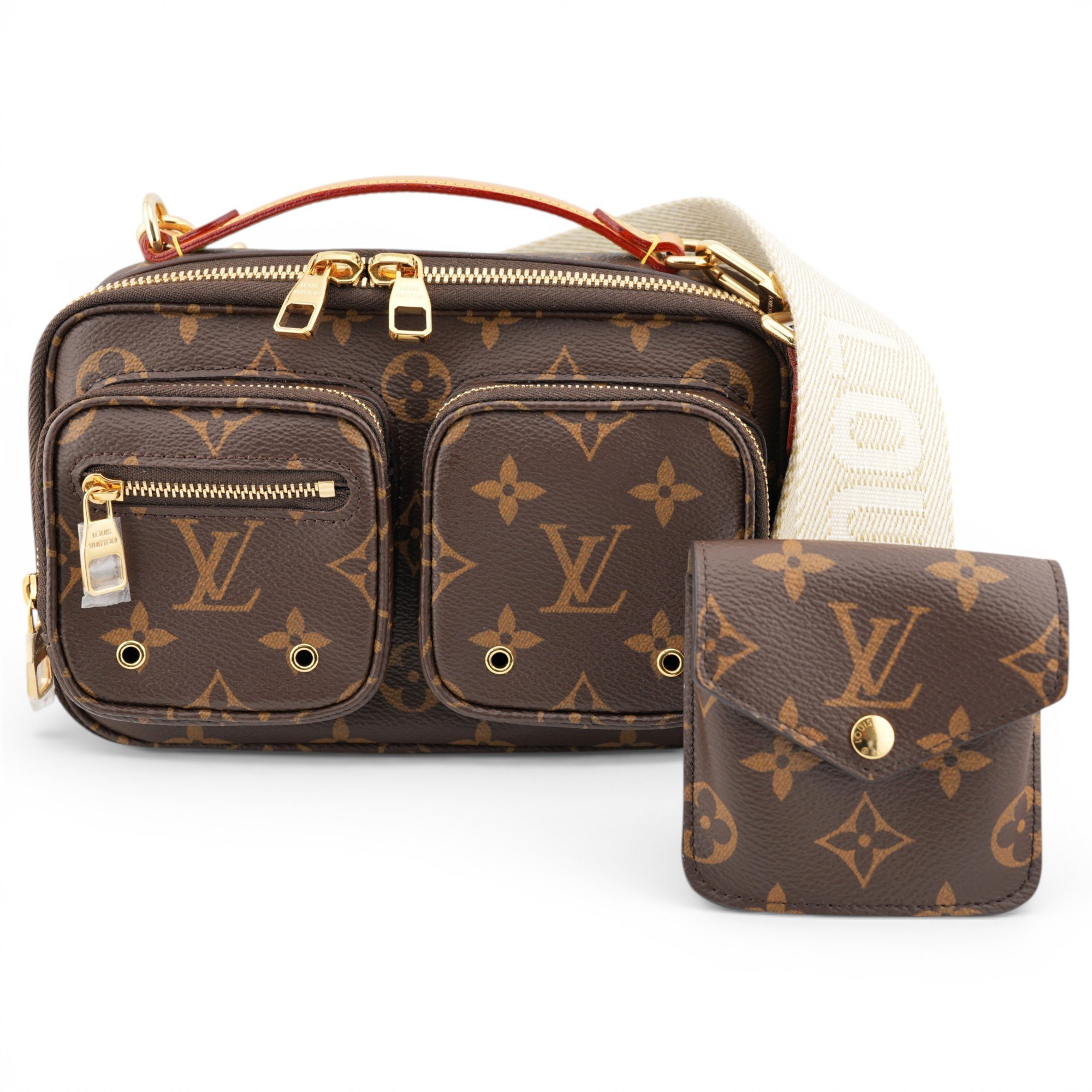 Croisé Utility leather crossbody bag