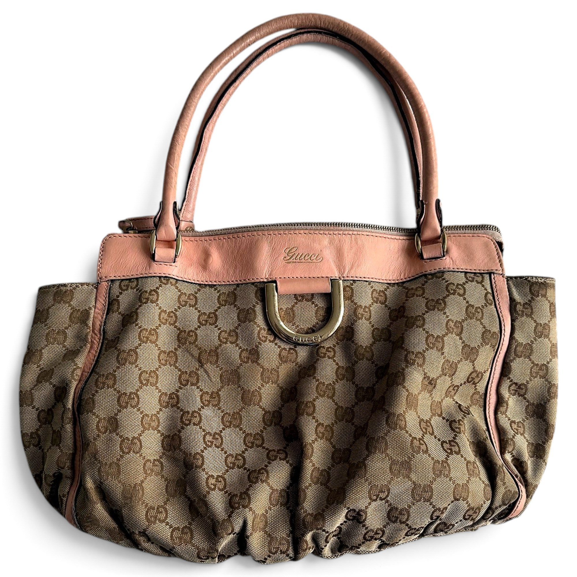 D-Ring leather handbag