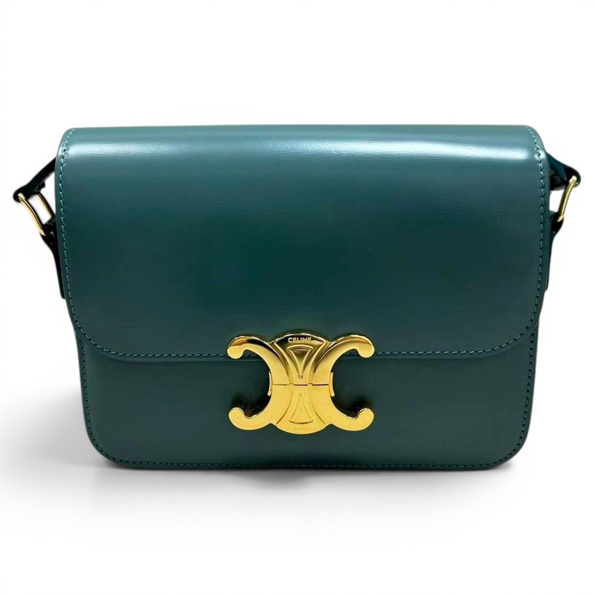 Triomphe leather handbag