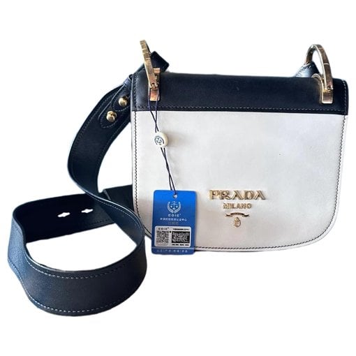Pionnière leather crossbody bag
