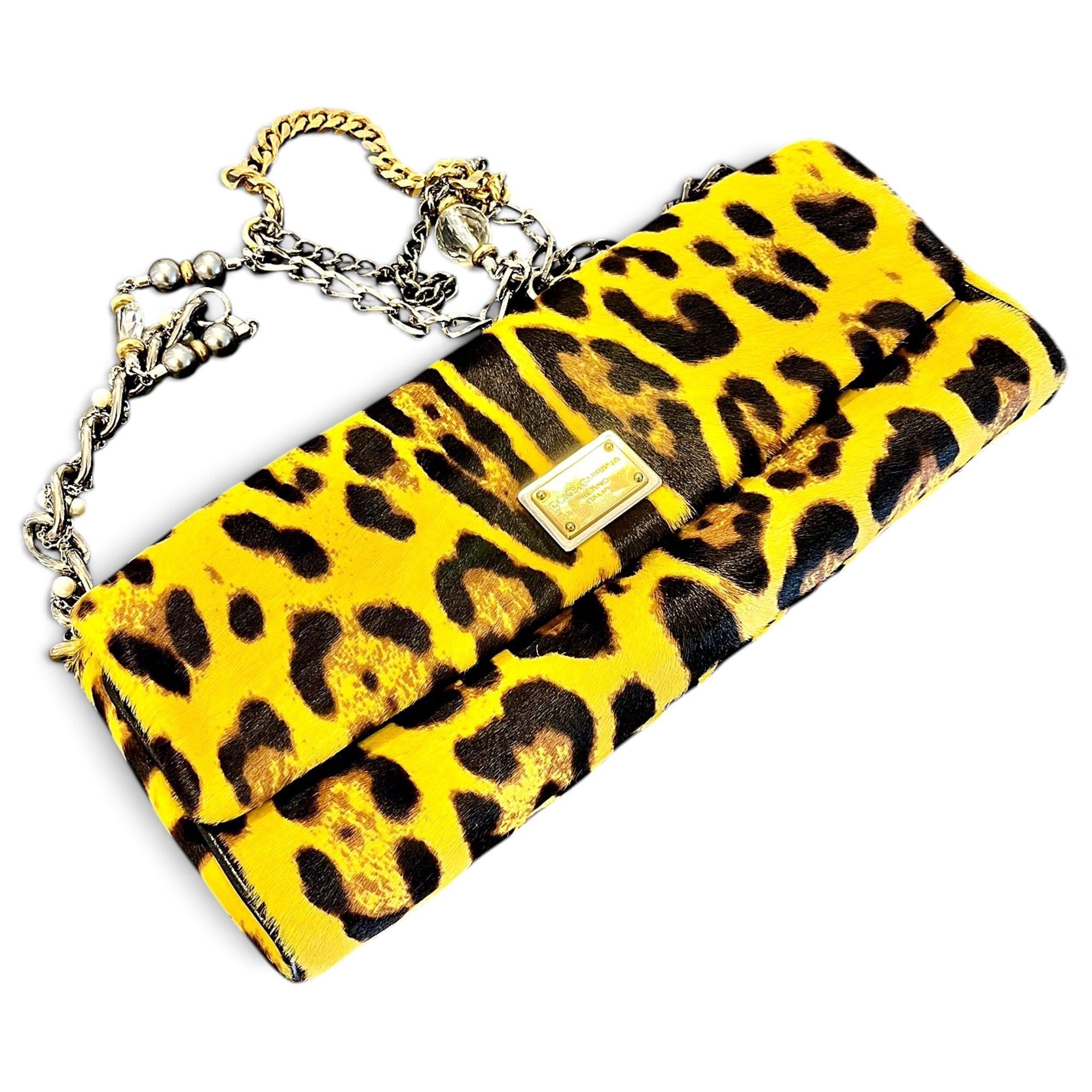 Dolce & Gabbana Pony-style calfskin clutch bag