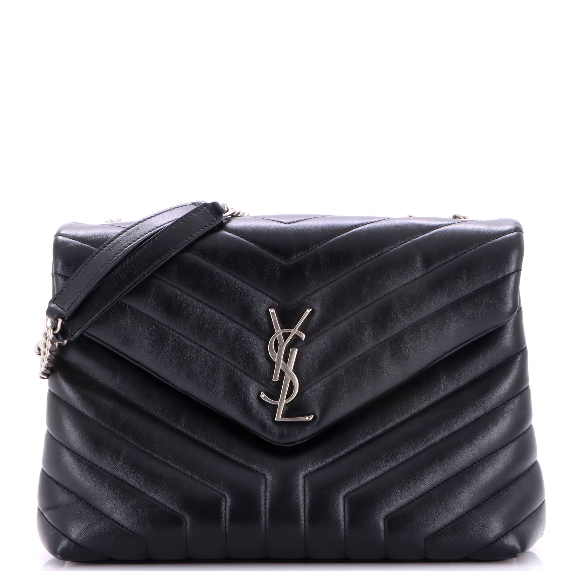 Loulou Shoulder Bag Matelasse Chevron Leather Medium