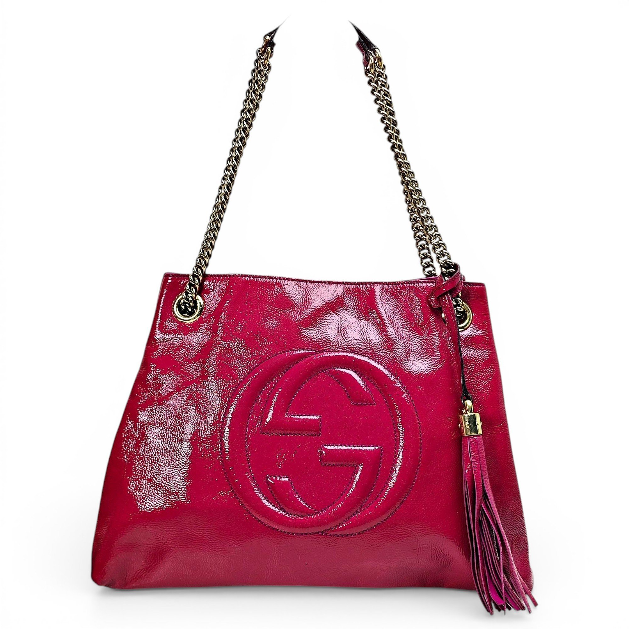 Soho patent leather handbag