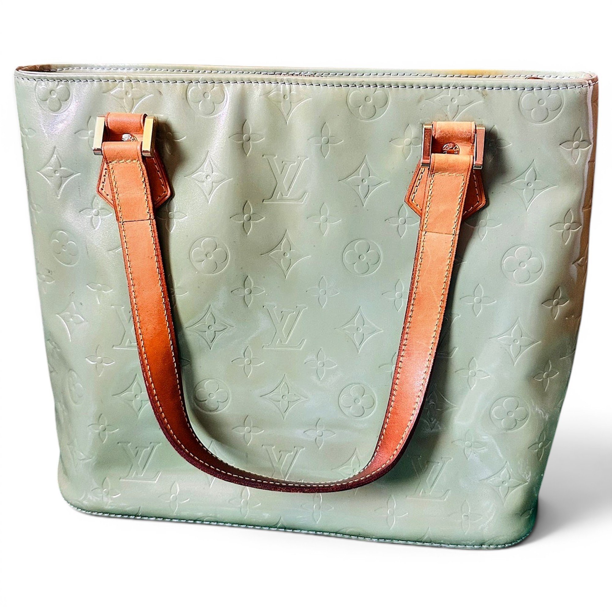 Houston patent leather handbag