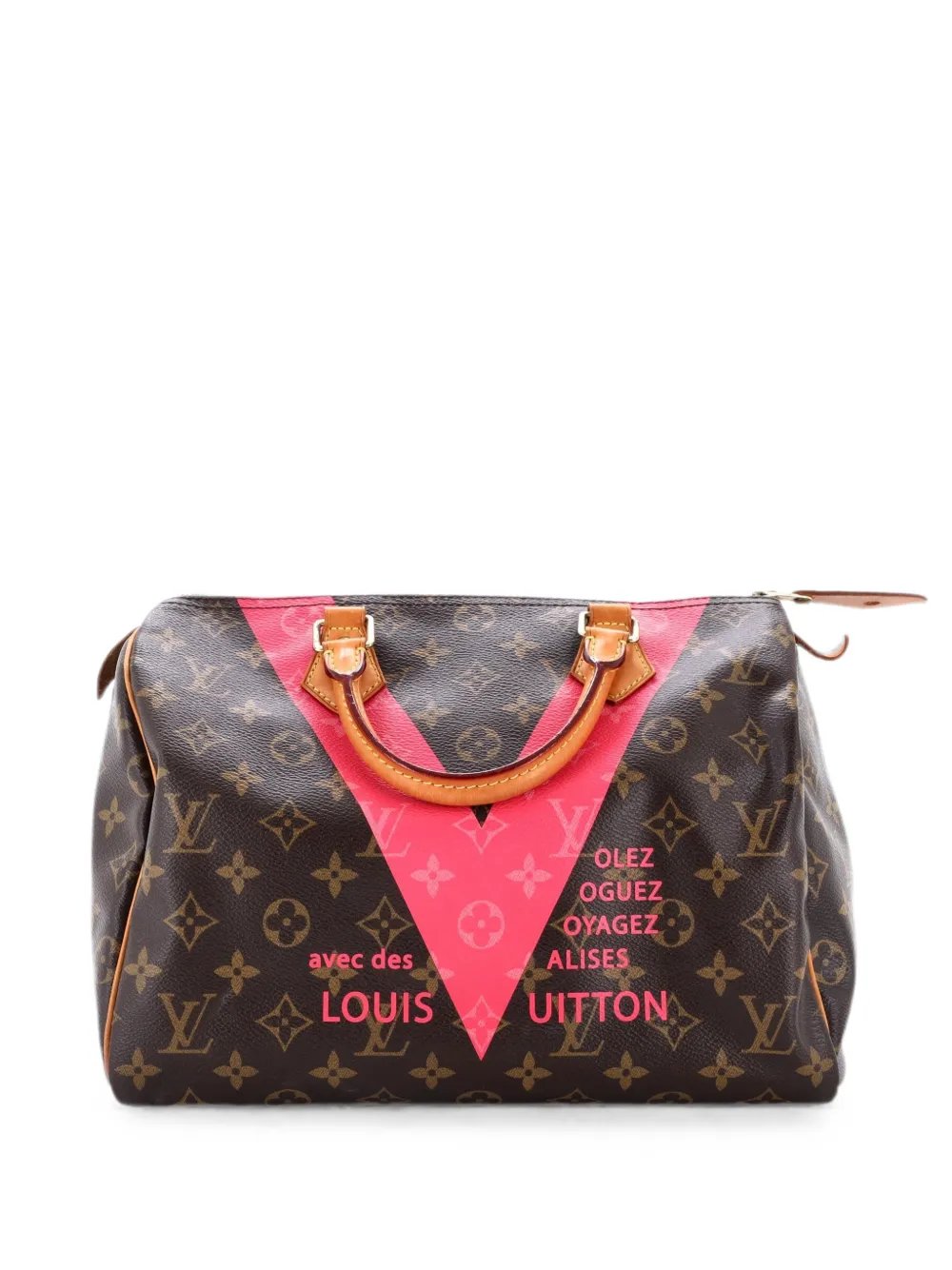 Speedy Handbag Limited Edition V Monogram Canvas 30 satchel