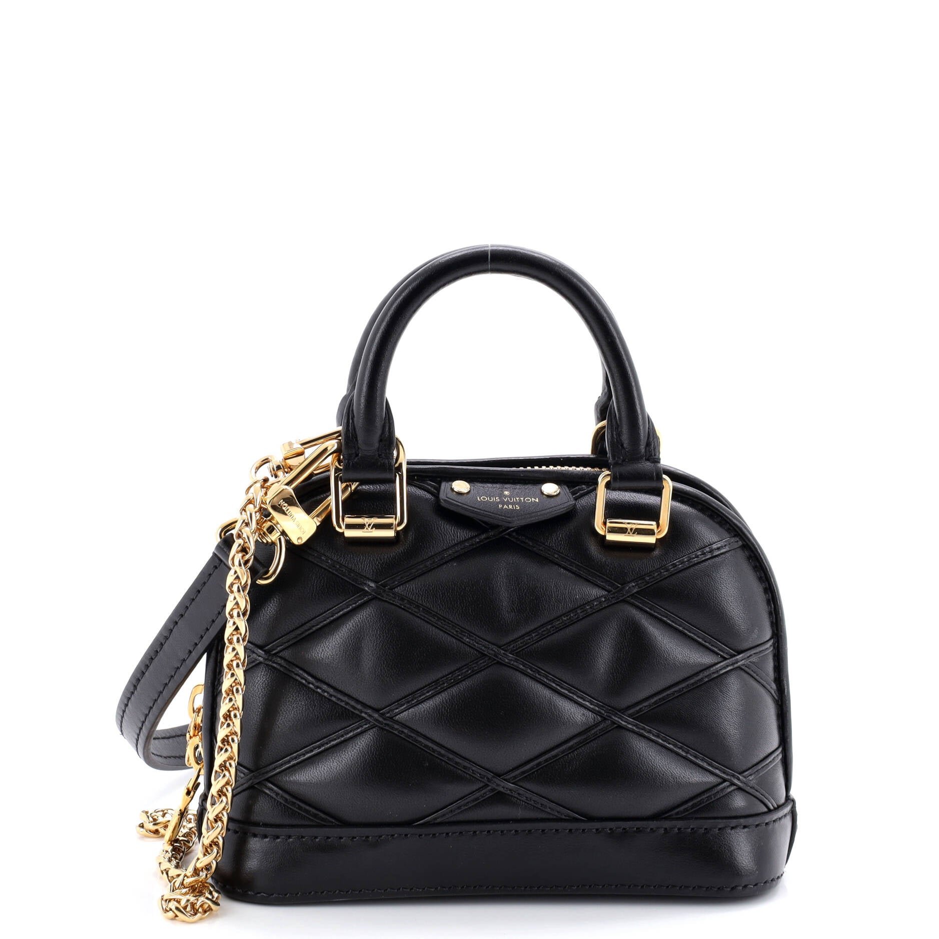 Louis Vuitton Alma Handbag Malletage Leather Nano