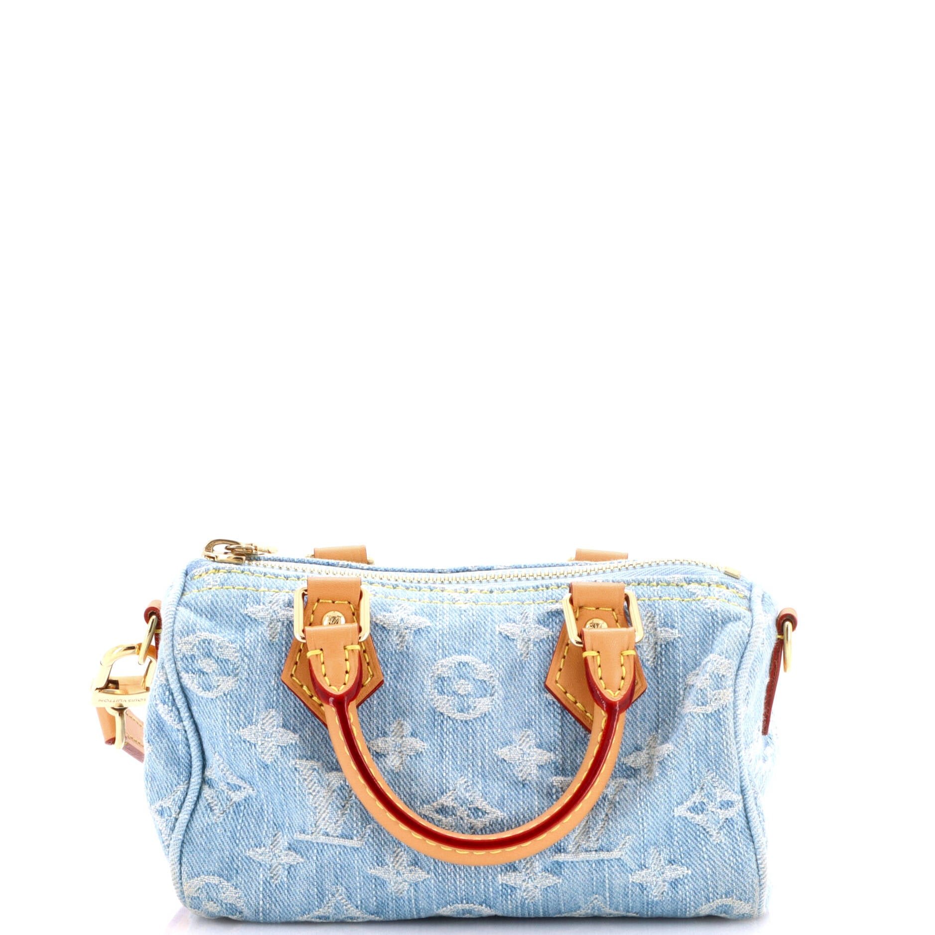 Louis Vuitton Speedy Bandouliere NM Bag Monogram Denim Sky Nano