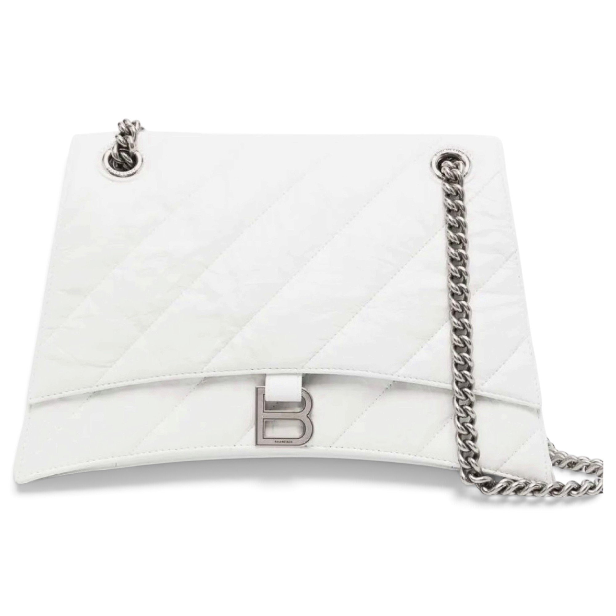 Crush leather handbag