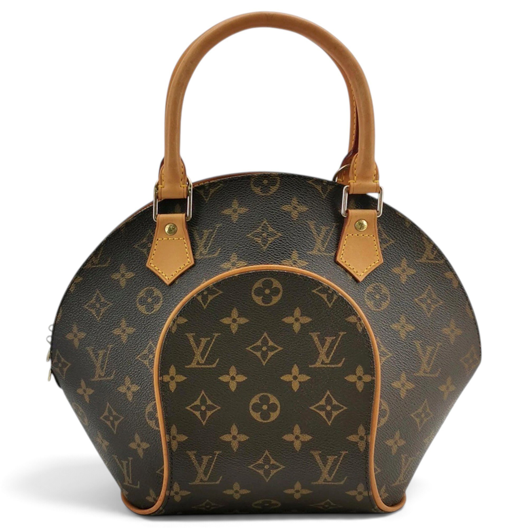 Ellipse leather handbag