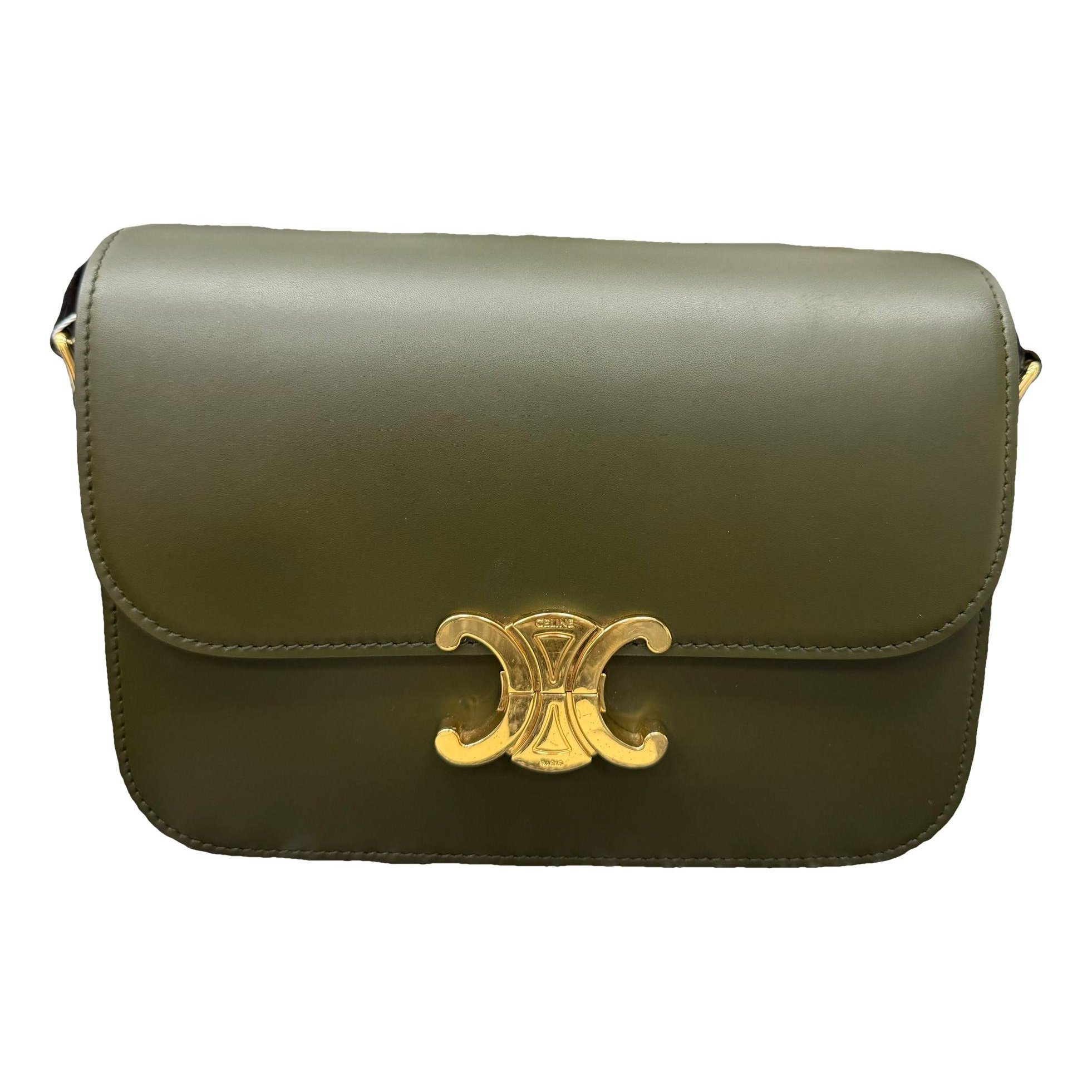 Triomphe leather handbag