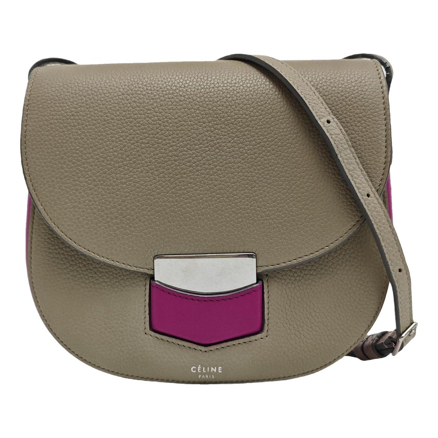 Trotteur leather handbag