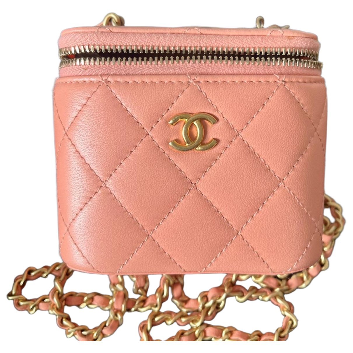 Trendy CC Vanity leather handbag