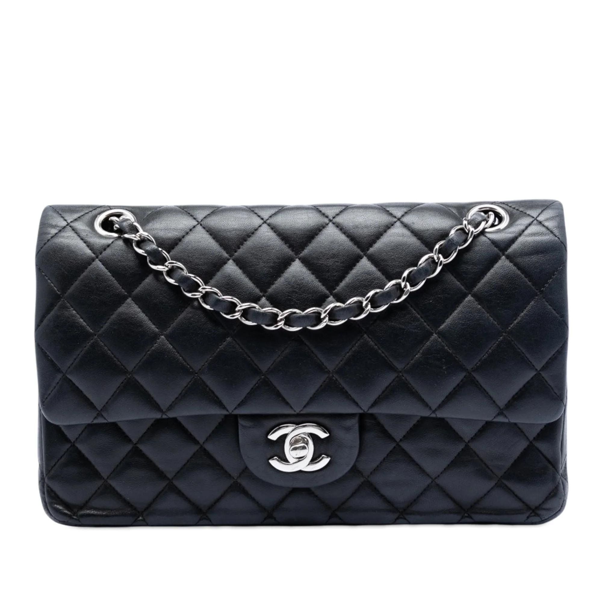 Wallet On Chain Boy Half Flap leather handbag