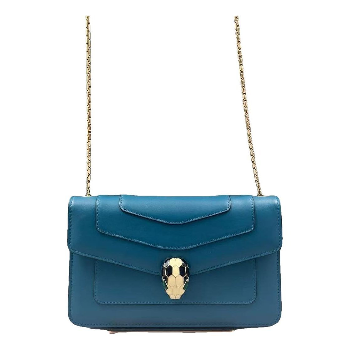 Serpenti leather handbag